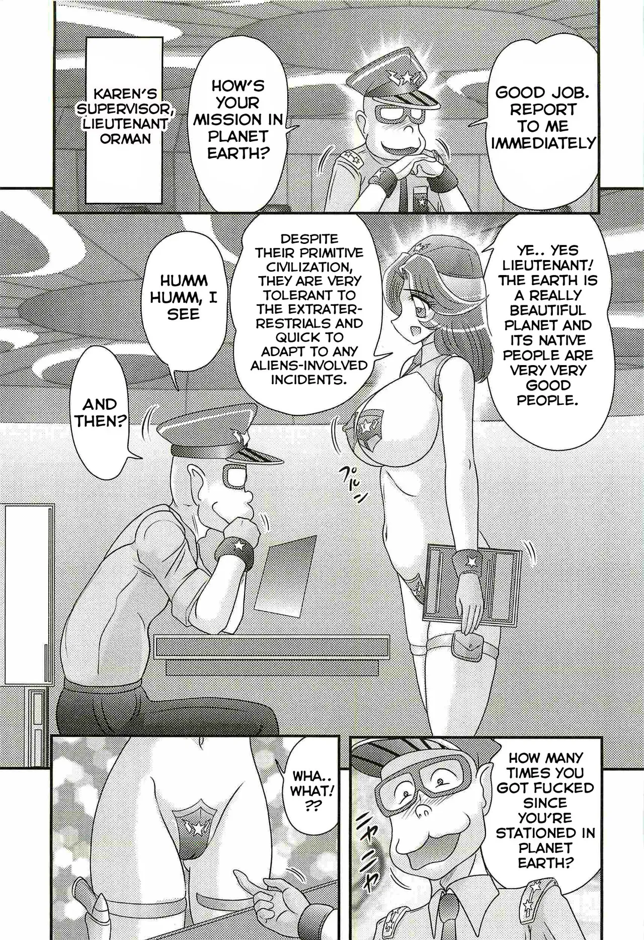 [Kamitou Masaki] Uchuu Fukei Karen Junsa -Kouzen Waisetsu- | Space Police Karen Ch. 4 [English] [Hong_Mei_Ling] - Page 3