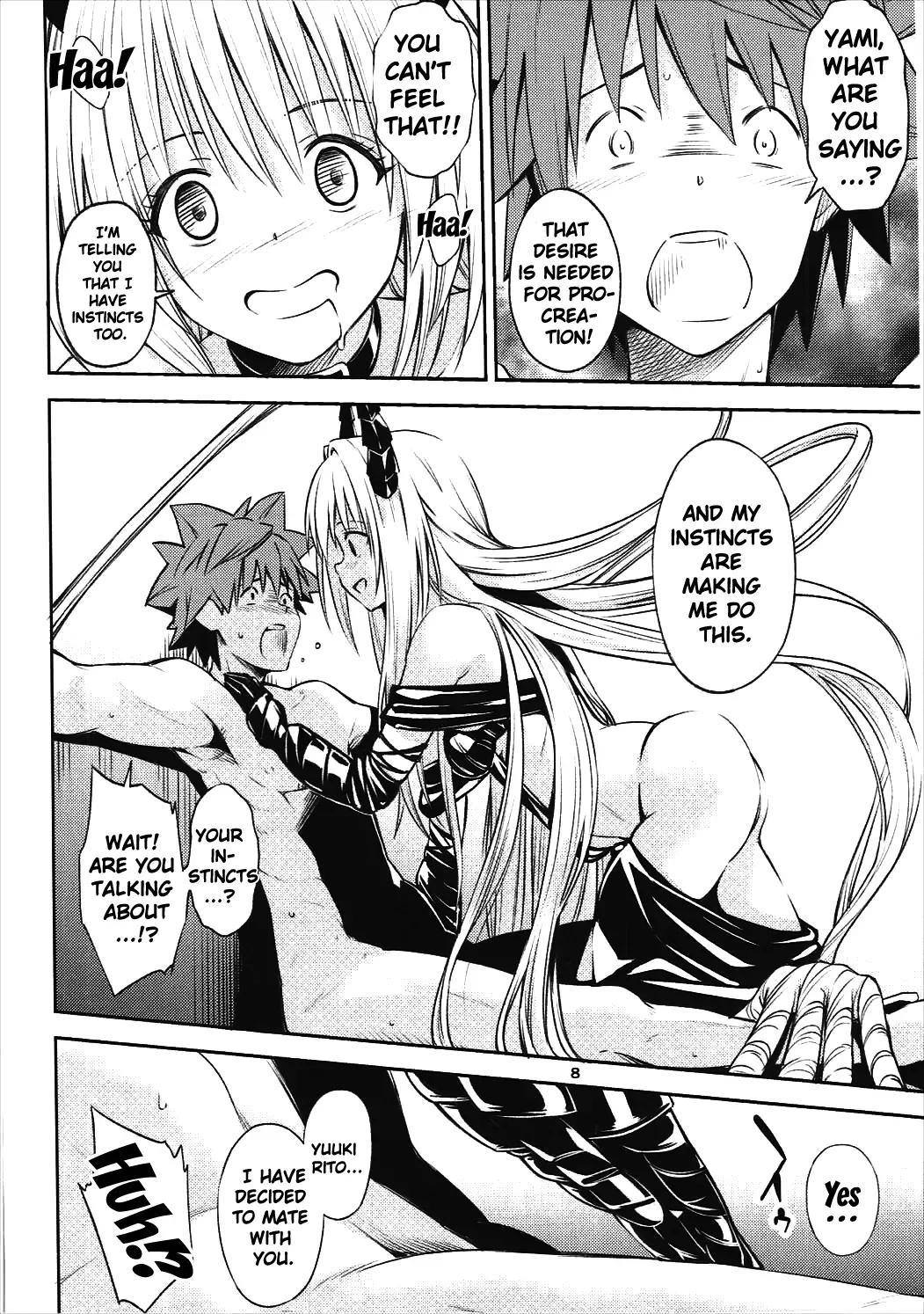 (CCFukuoka43) [Takeuma no Tomo (Iburo.)] Watashi to Harenchi Shiyo (To LOVE-Ru Darkness) [English] {doujins.com} - Page 7