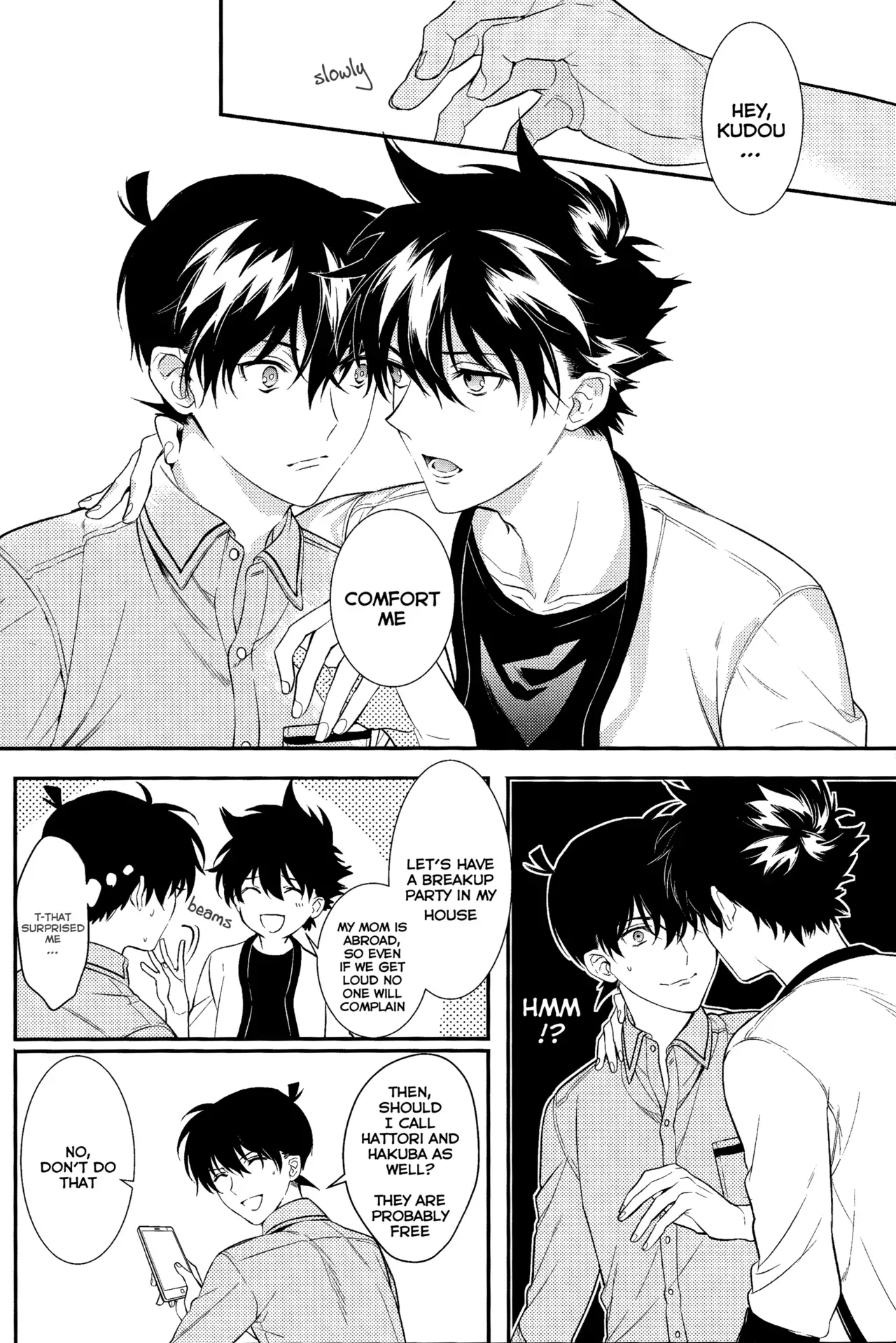 (Koi wa Nankai x Shinrisen!) [Tetsu-Sabi (Roa)] Uso wa Koi no Hajimari (Detective Conan) [English] [Ao] - Page 7