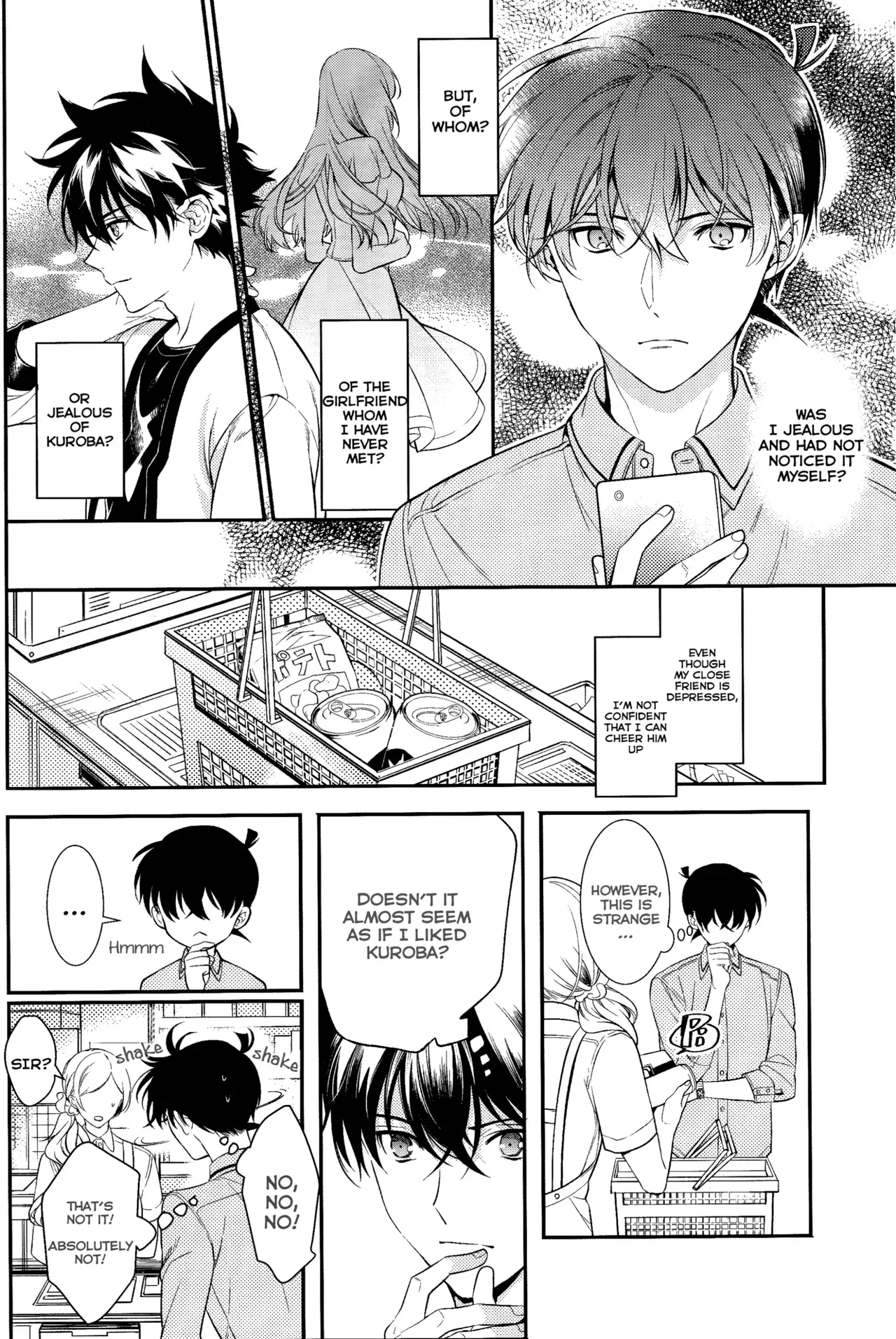(Koi wa Nankai x Shinrisen!) [Tetsu-Sabi (Roa)] Uso wa Koi no Hajimari (Detective Conan) [English] [Ao] - Page 9