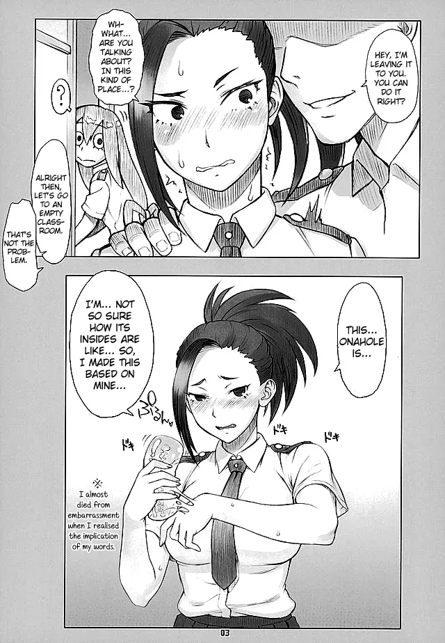 (COMIC1☆10) [Nagaredamaya (BANG-YOU)] Yaoyorozu-san ga Kanojo ni Natta yo! (Boku no Hero Academia) [English] {Hennojin} - Page 2
