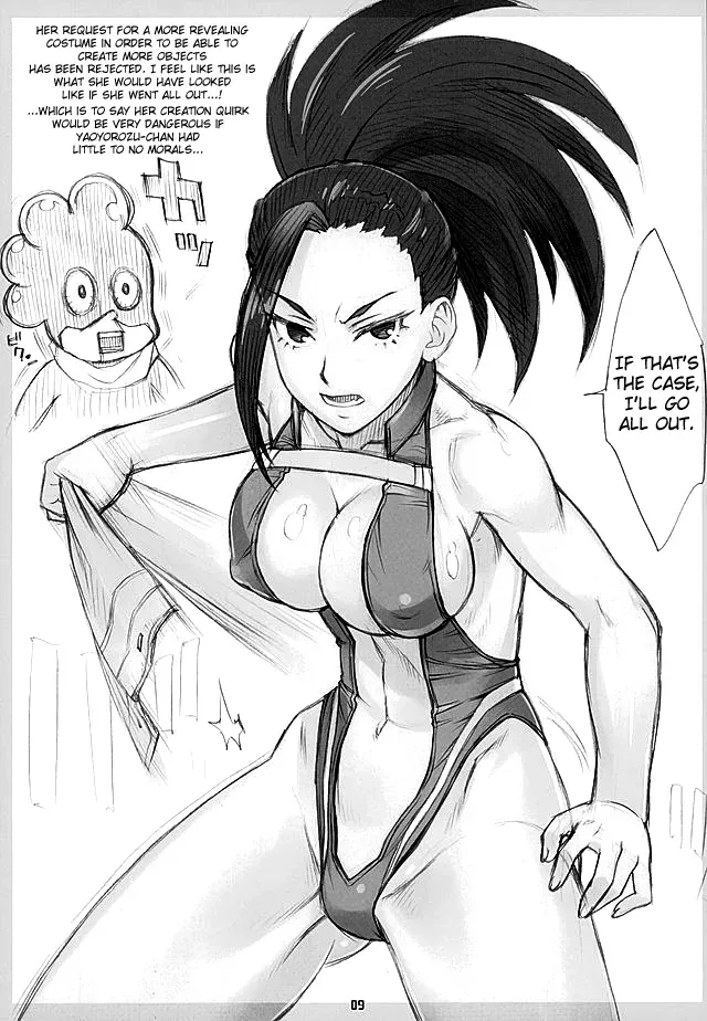 (COMIC1☆10) [Nagaredamaya (BANG-YOU)] Yaoyorozu-san ga Kanojo ni Natta yo! (Boku no Hero Academia) [English] {Hennojin} - Page 8