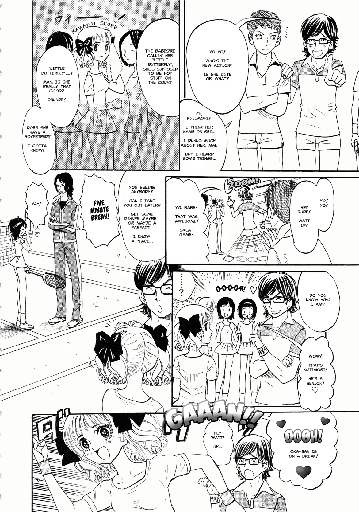 [Shoshi Magazine Hitori (Ogawa Kanran)] Hiromi o Nerae! -Ichinensei Buin Hanabusa Rei- (Aim for the Ace!) [English] [MisterJ167] - Page 10