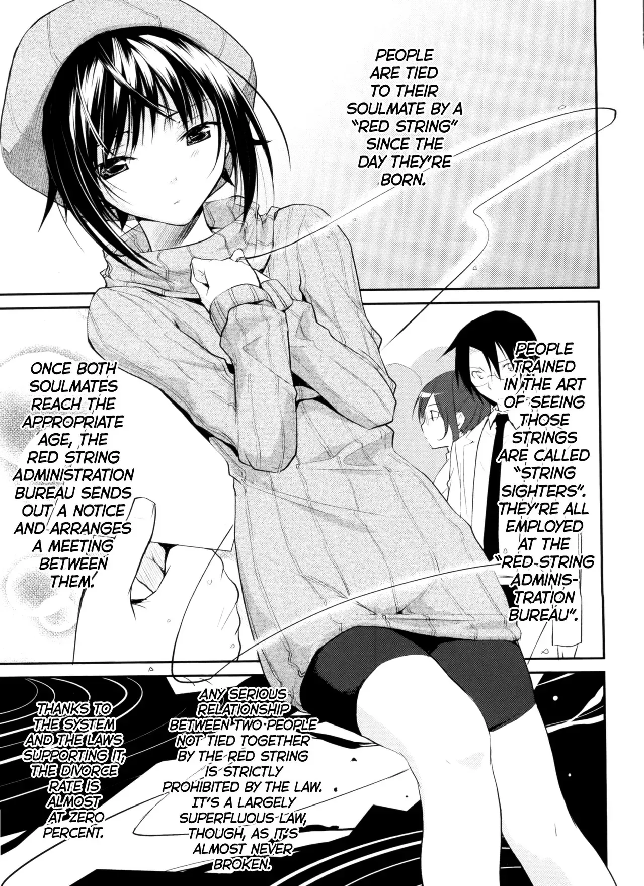 [Taropun] Akai Ito Kanrikyoku | Red String Administration Bureau (Yokujou Bazooka) [English] [QBtranslations] [Decensored] - Page 1