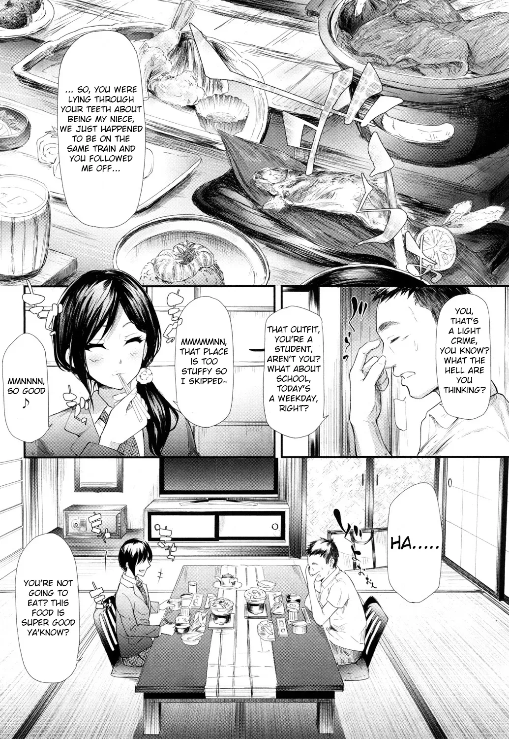 [Shiki Takuto] Namaiki JK Onsen Ryokou 2-haku 3-kka | Cheeky JK Hot Springs Trip - Two Days One Night (COMIC Mugen Tensei 2017-10) [English] [Yuzuru Katsuragi] [Digital] - Page 4