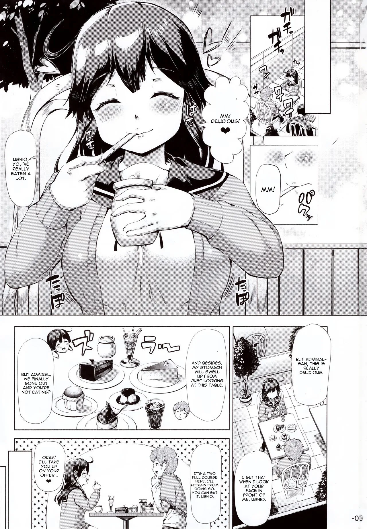 (C91) [ROCK CLIME (Danbo)] Ushio Tabegoro Tabezakari. (Kantai Collection -KanColle-) [English] [CGrascal] - Page 2