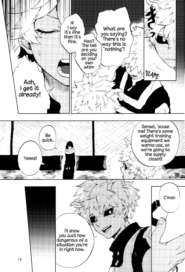 (SPARK12) [Fuzainoyamada (Fuzai Yumoto)] Danshi Kinsei | Boys Prohibited (Boku no Hero Academia) [English] {shousanki} - Page 10