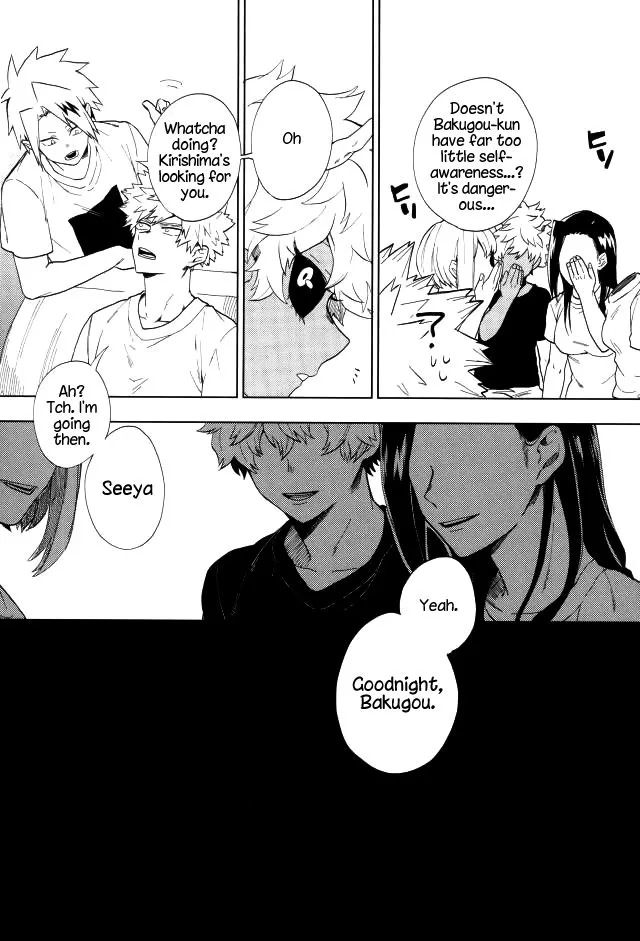 (SPARK12) [Fuzainoyamada (Fuzai Yumoto)] Danshi Kinsei | Boys Prohibited (Boku no Hero Academia) [English] {shousanki} - Page 6
