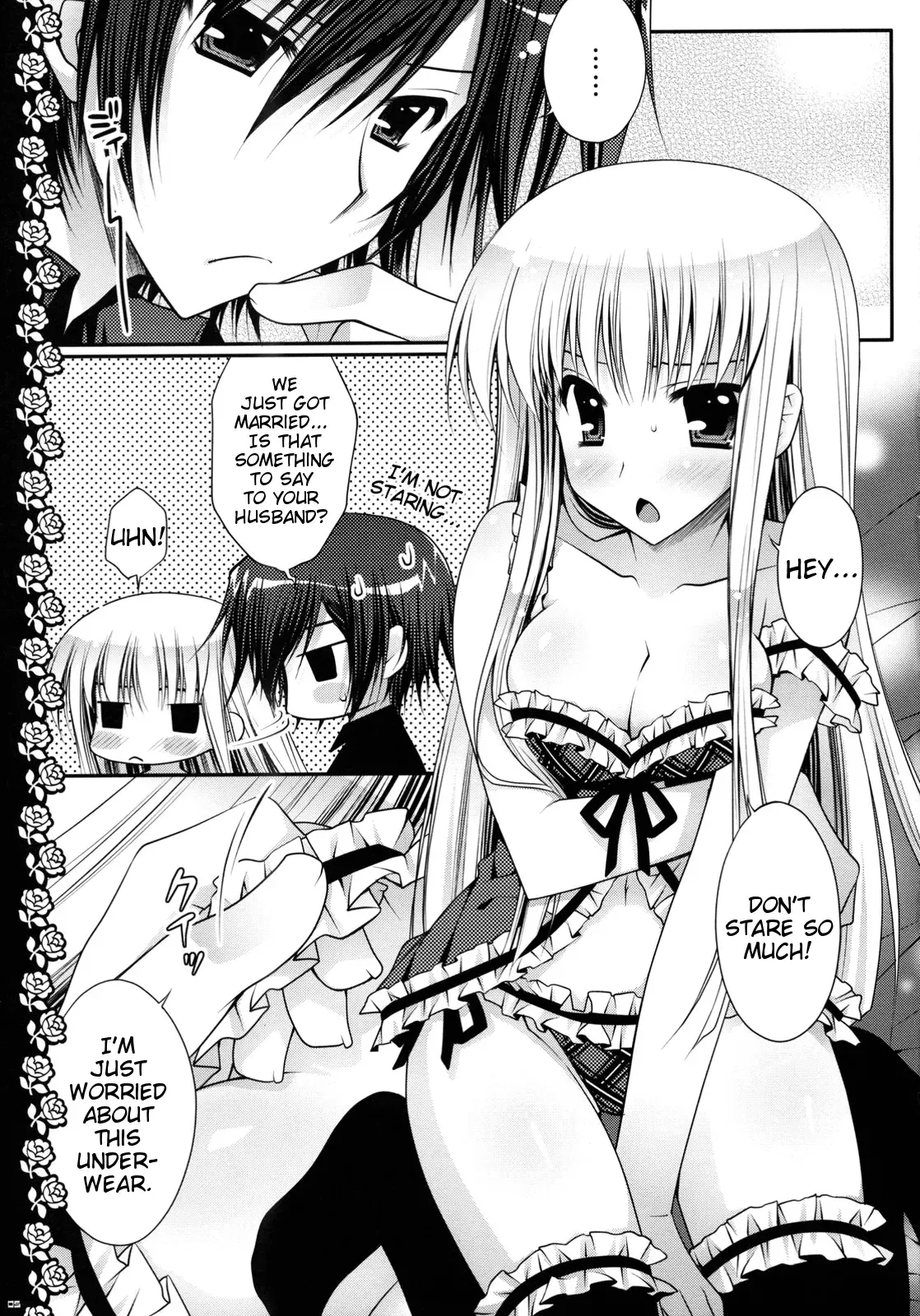 (C75) [PINK (Araiguma)] Watashi-tachi, Kekkon Shimashita | We got married (Code Geass) [English] [Marie] - Page 4