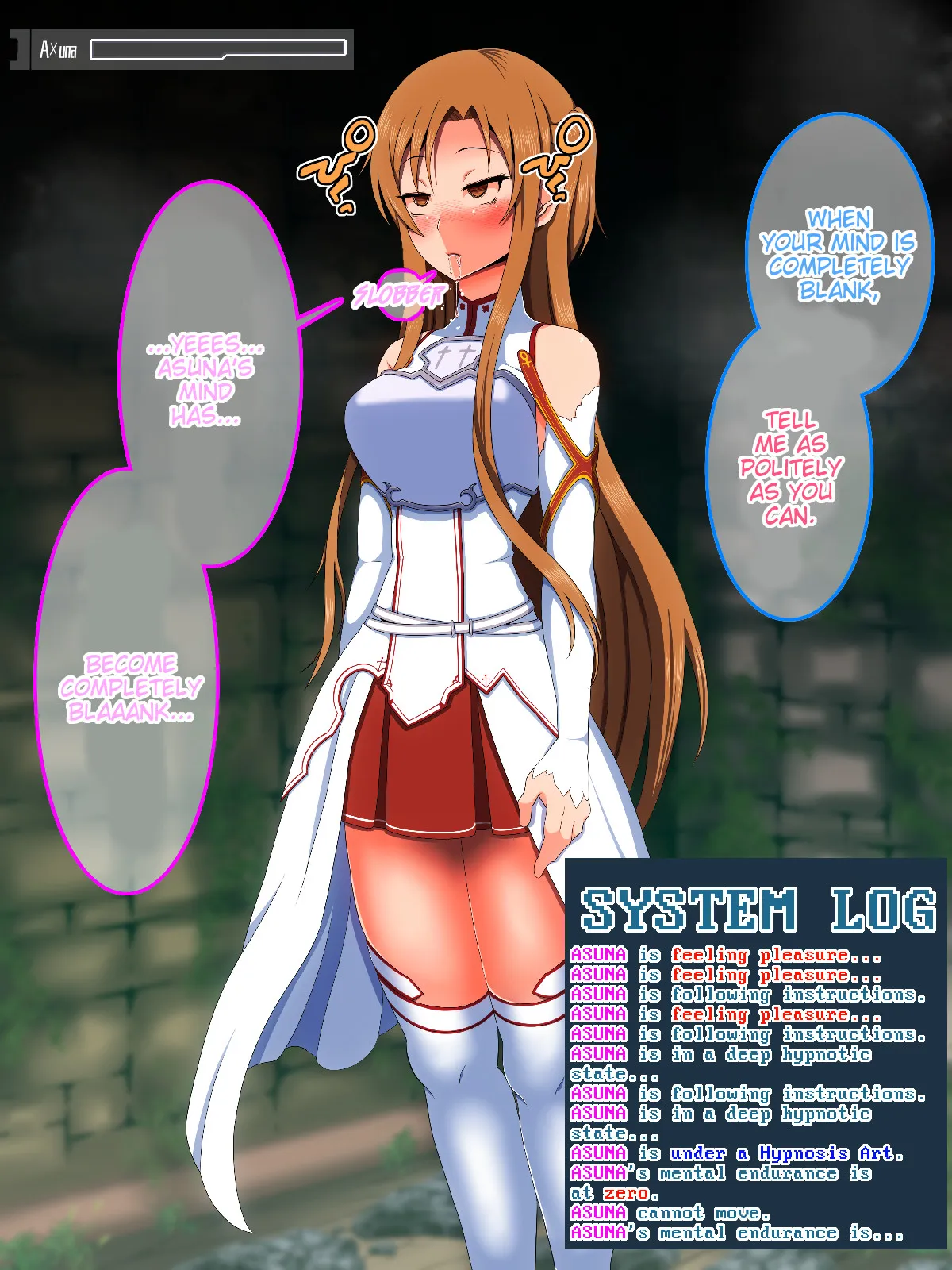 [Hypno Sushi] Hypnosis Art Mumble (Sword Art Online) [English] - Page 8