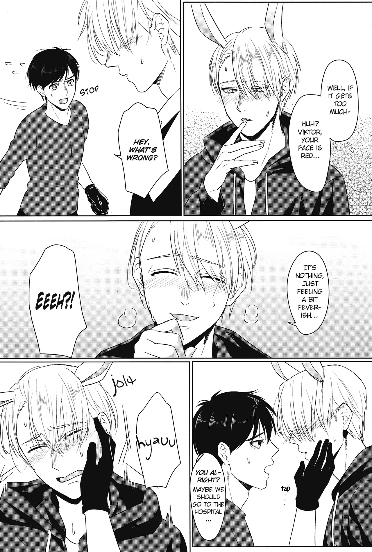 (Hyousou Strast 2) [Pinthiku (Terere)] Netsujou usagi no nadame kata to wa (Yuri!! on Ice) [English] [bIanket] - Page 7