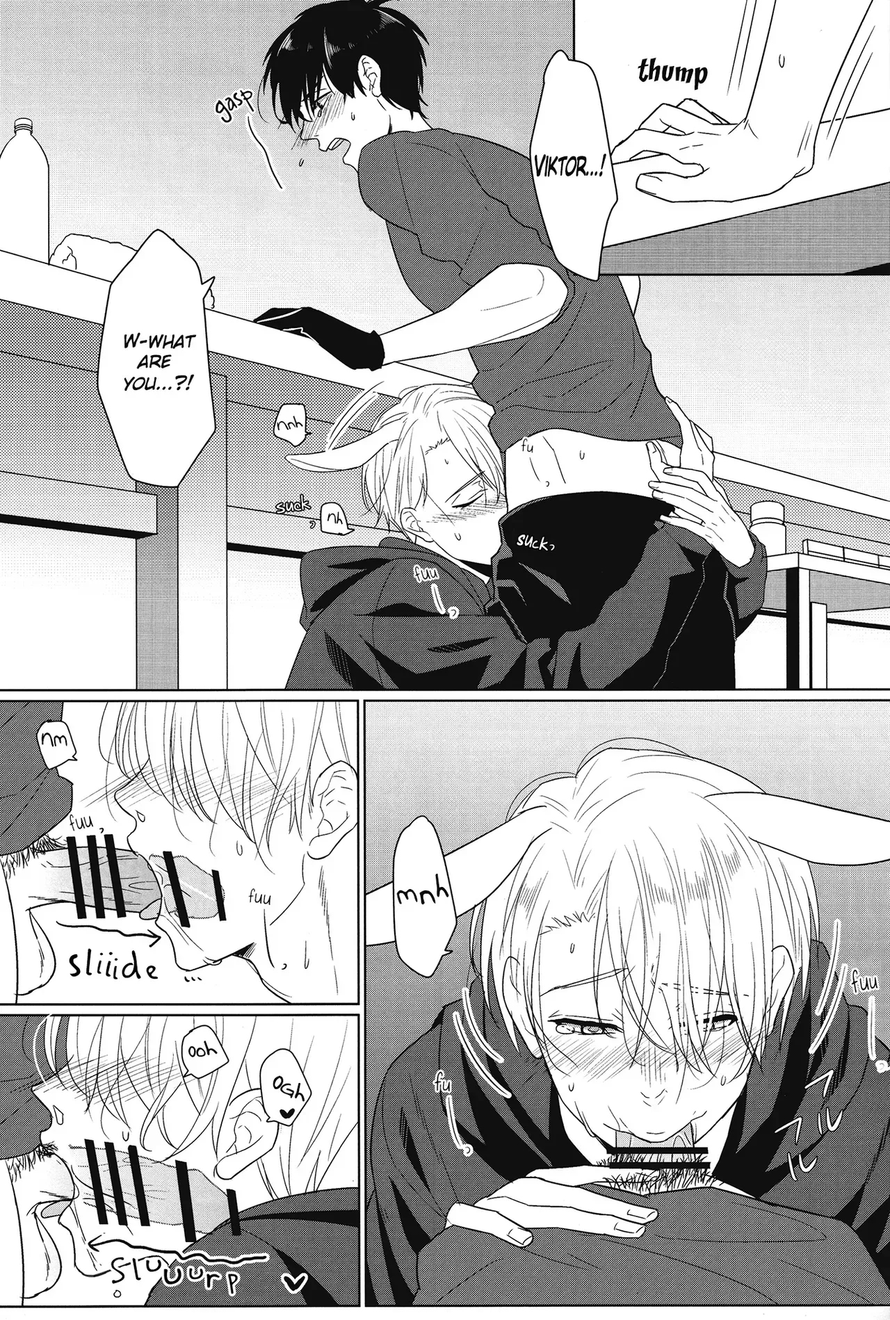 (Hyousou Strast 2) [Pinthiku (Terere)] Netsujou usagi no nadame kata to wa (Yuri!! on Ice) [English] [bIanket] - Page 9