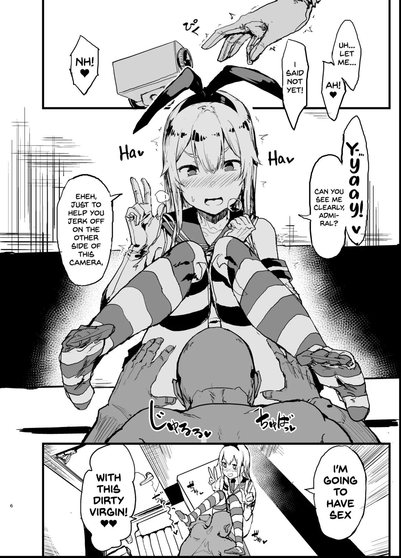 [Nhoooooooooooooo (Oosawara Sadao)] Futokutei Tasuu no Otoko to Berochuu Sex Suru Shimakaze Netorase Bon | A Book Where Shimakaze Has Passionate Netorase Sex With a Large Number of Men (Kantai Collection -Kancolle-) [English] [Zukuyo] [Digital] - Page 6