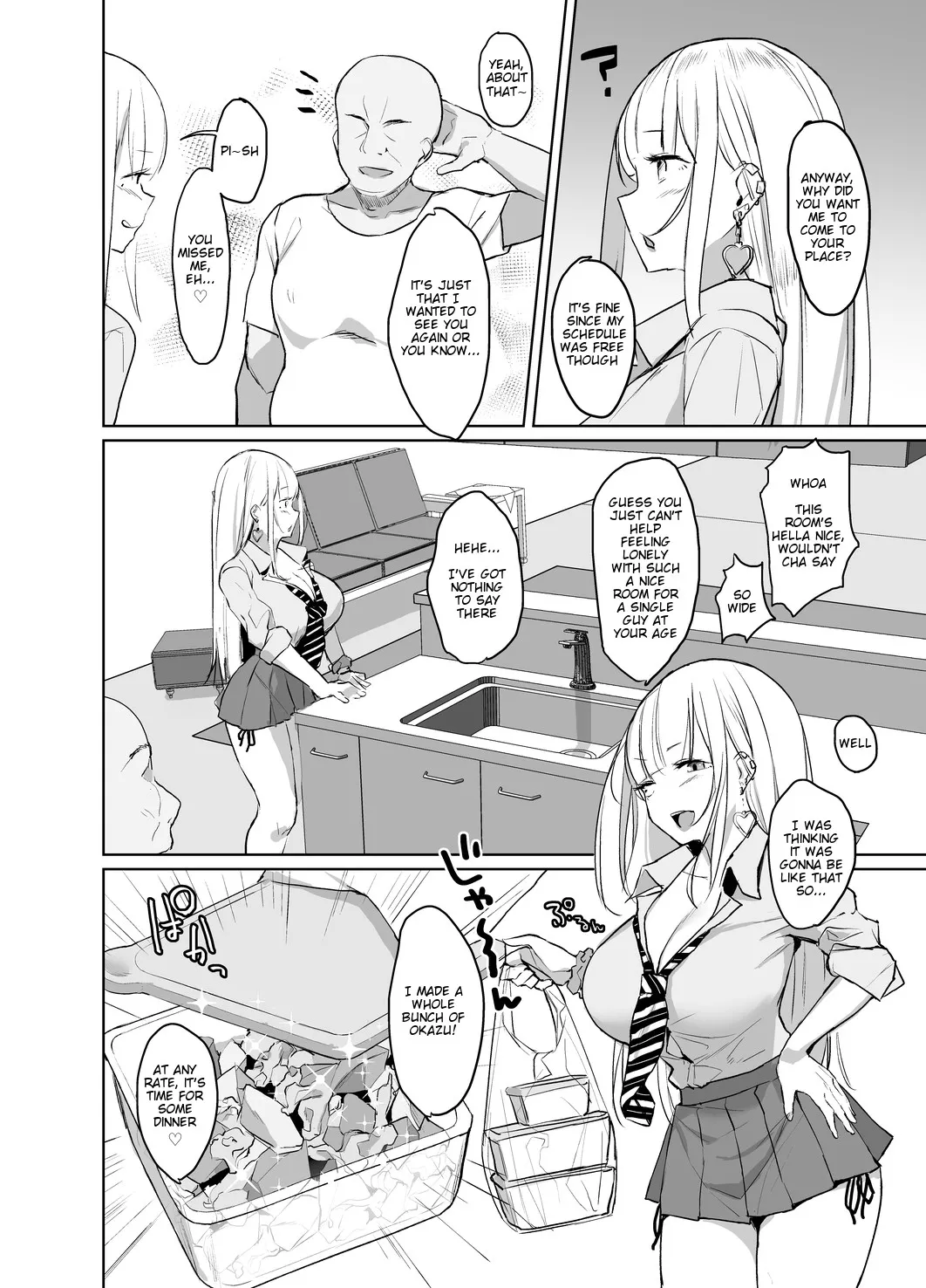 [EROTOMANIA (Nanae)] Ecchi na Gal JK ga Kyokon Zetsurin Oji-san to Pakoru Yatsu. [English] [Nisor] [Digital] - Page 3
