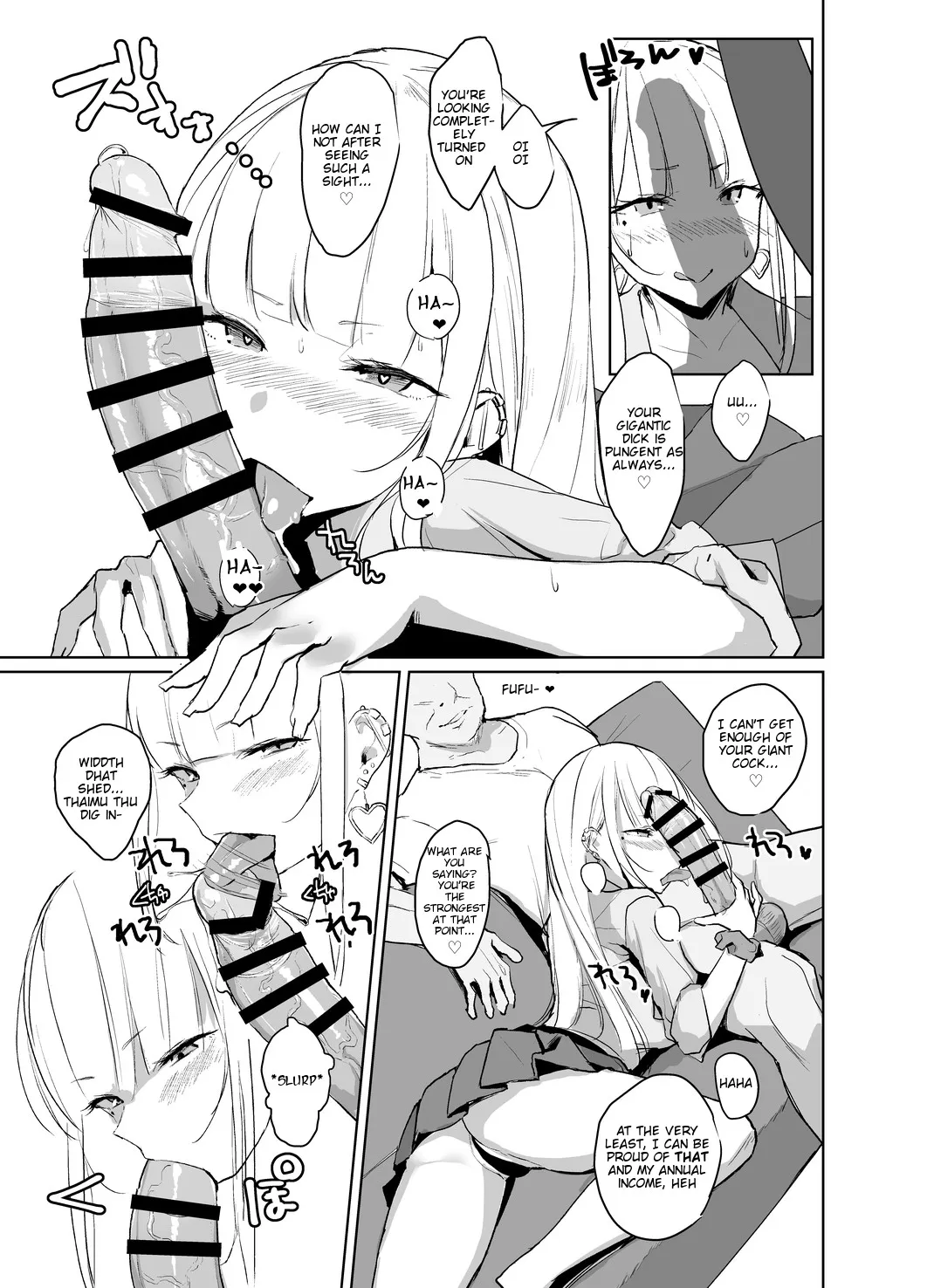 [EROTOMANIA (Nanae)] Ecchi na Gal JK ga Kyokon Zetsurin Oji-san to Pakoru Yatsu. [English] [Nisor] [Digital] - Page 6