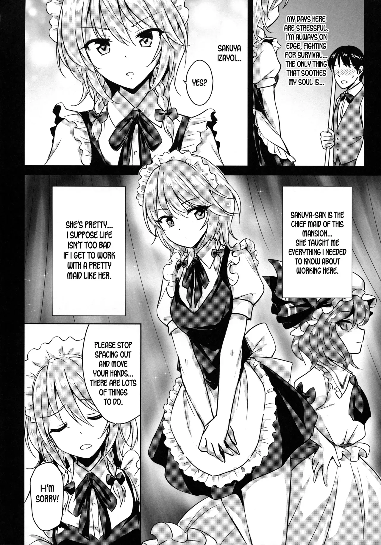 (Reitaisai 15) [54BURGER (Marugoshi)] Sakuya-san o Sukikatte ni Dekiru Ken (Touhou Project) [English] [desudesu] - Page 4