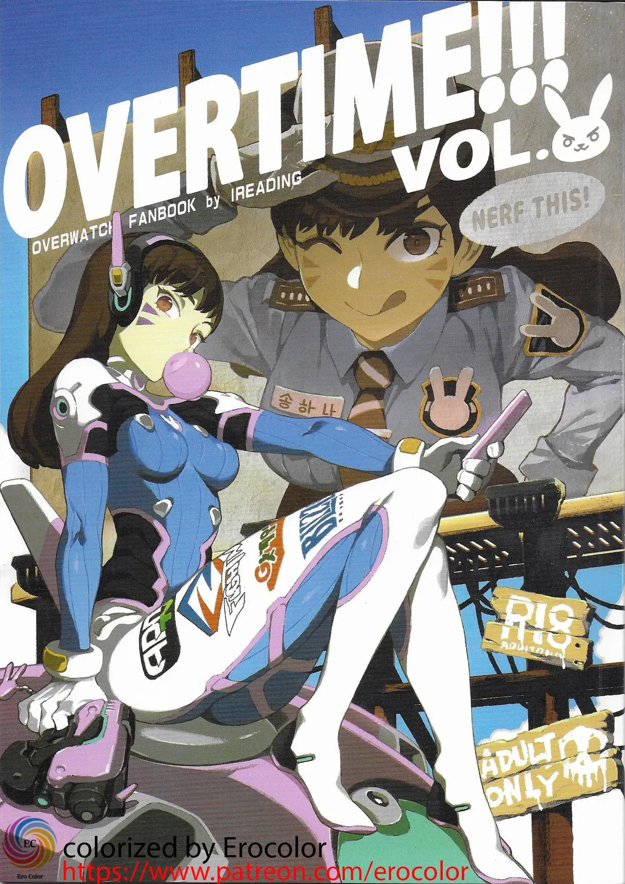 (FF30) [Bear Hand (Fishine, Ireading)] OVERTIME!! OVERWATCH FANBOOK VOL. 2 (Overwatch) [English] [Colorized] - Page 1