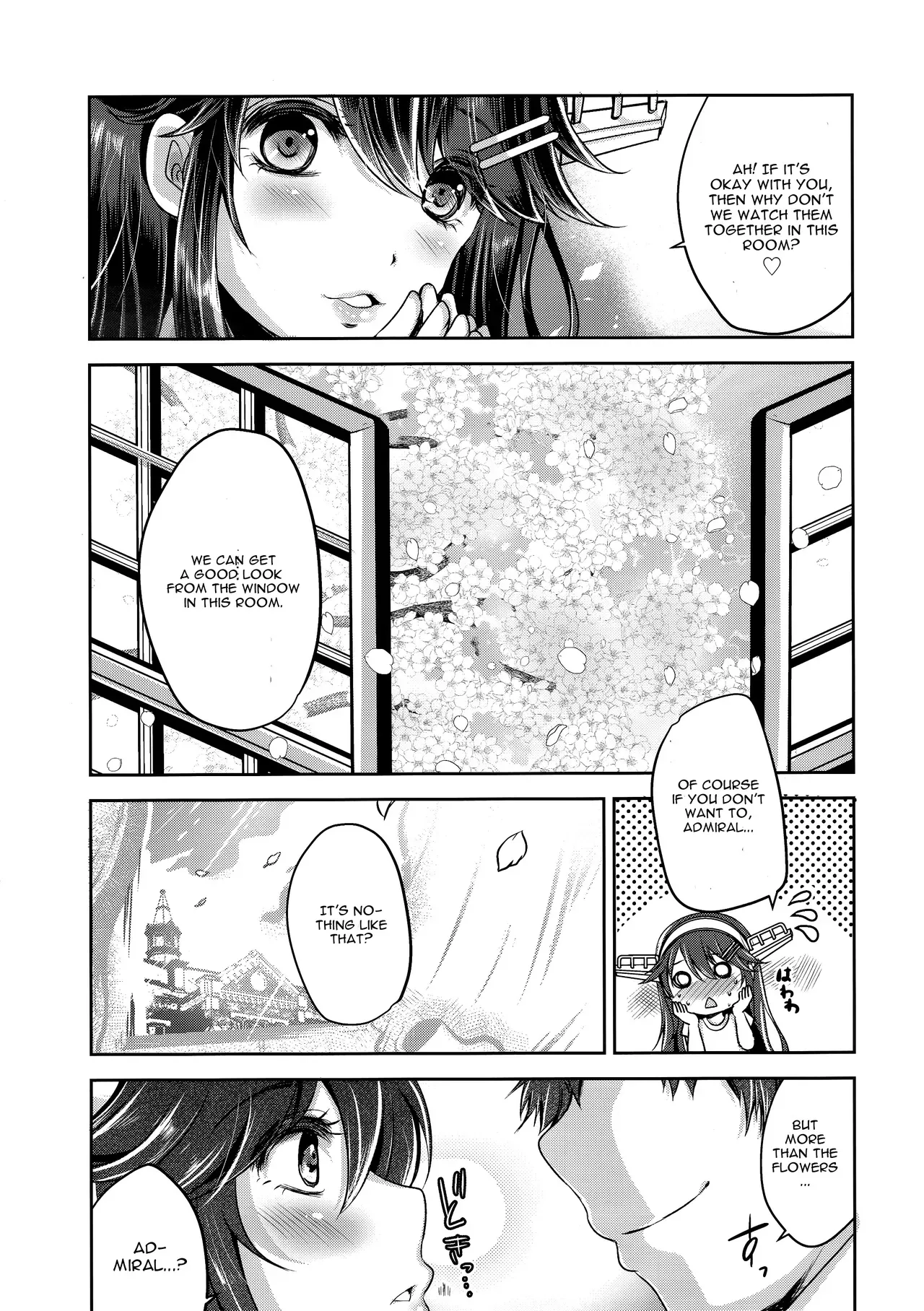 (C96) [Usubeniya (Usubeni Sakurako)] Chinjufu no sakura to T-shirt no Haruna (Kantai Collection -KanColle-) [English] [CGrascal] - Page 4