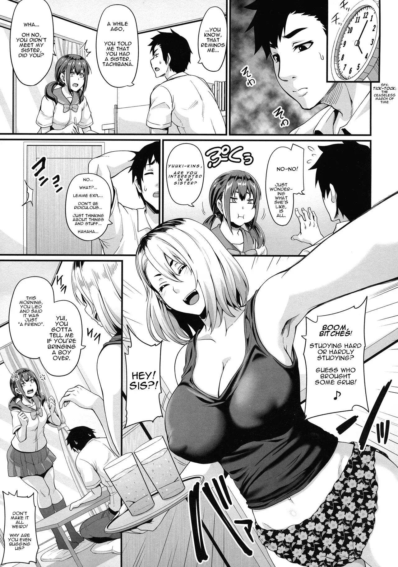(C96) [Tiramisu Tart (Kazuhiro)] Kanojo no Ane wa Gal de Bitch de Yariman de | Her Sister's a Gyaru, a Bitch, and a Slut [English] [incogna777] - Page 7