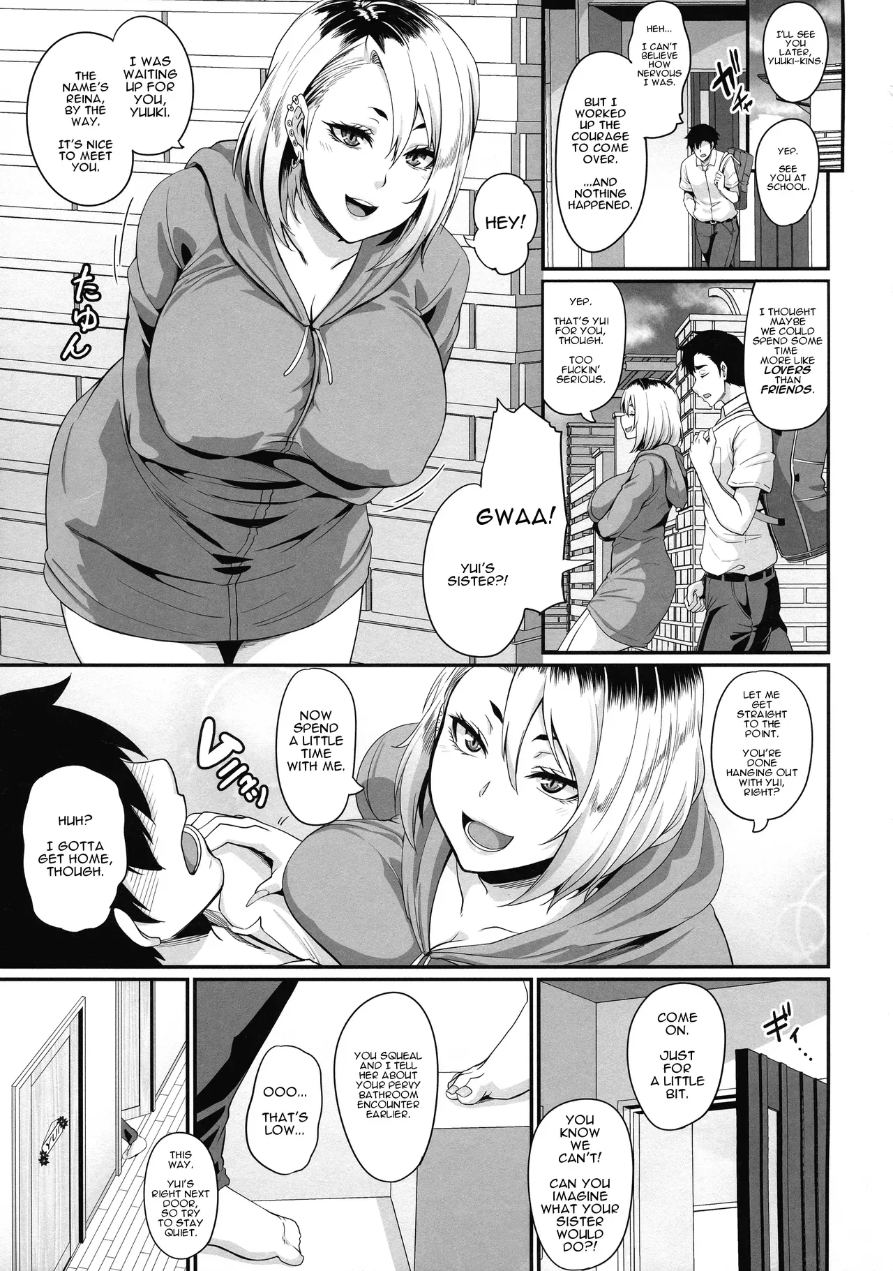 (C96) [Tiramisu Tart (Kazuhiro)] Kanojo no Ane wa Gal de Bitch de Yariman de | Her Sister's a Gyaru, a Bitch, and a Slut [English] [incogna777] - Page 9