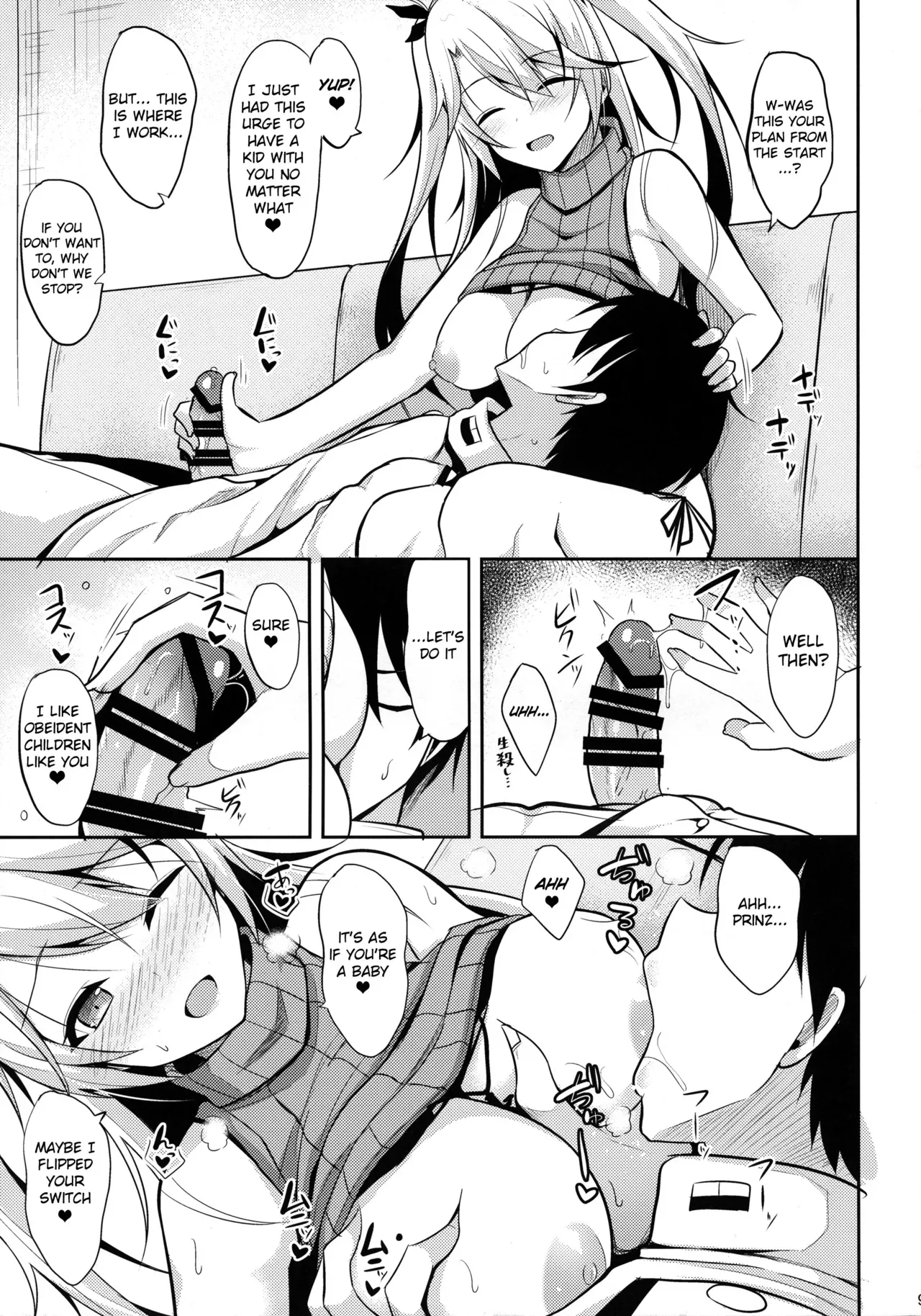 [Nekonokone (Takeyuu)] Prinz to Kozukuri Jijou | Baby-Making With Prinz (Azur Lane) [English] [Feeed] [2018-01-21] - Page 8