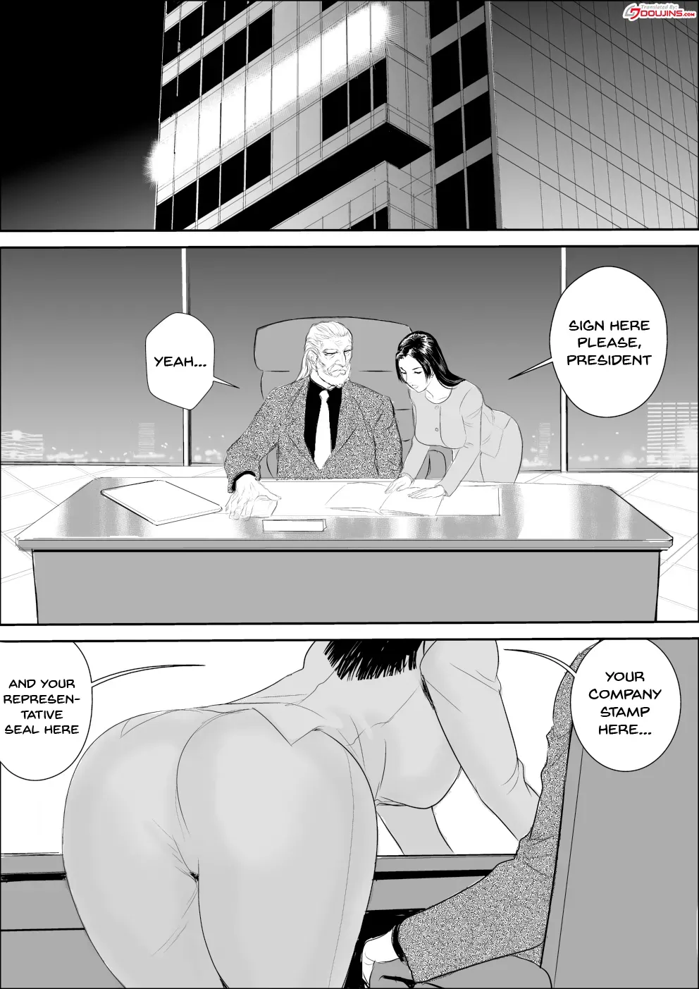 [Jinsukeya (Jinsuke)] Mesu Kachou Jogeza Gaiden - Kunoo Shizuka no Baai [English] [Doujins.com] - Page 3