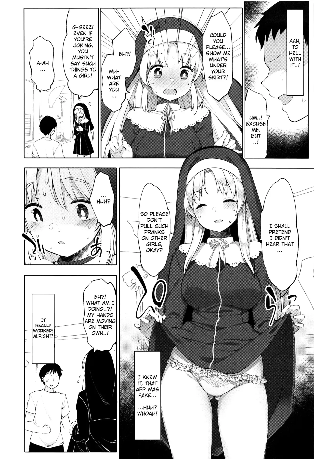 (#Nijisousaku 3) [French letter (Fujisaki Hikari)] Sister Cleaire to Himitsu no Saimin Appli | Sister Cleaire and the Secret Hypnosis App (Sister Cleaire) [English] [Douzo Lad Translations] - Page 5