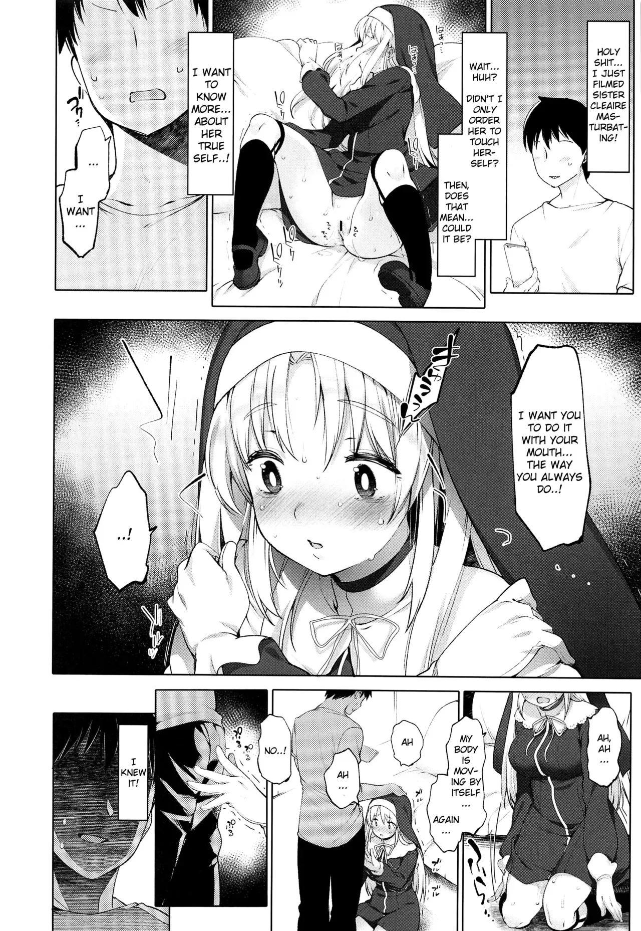 (#Nijisousaku 3) [French letter (Fujisaki Hikari)] Sister Cleaire to Himitsu no Saimin Appli | Sister Cleaire and the Secret Hypnosis App (Sister Cleaire) [English] [Douzo Lad Translations] - Page 9