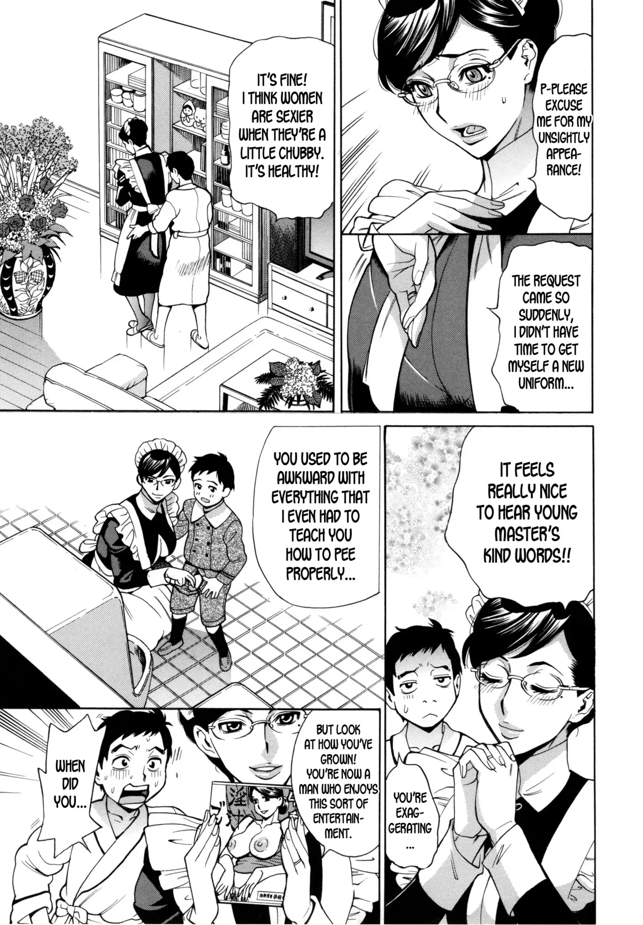 [Makibe Kataru] Jukujo Maid-san no Gohoushi H (Inetsu no Oyako) [English] [desudesu] - Page 5