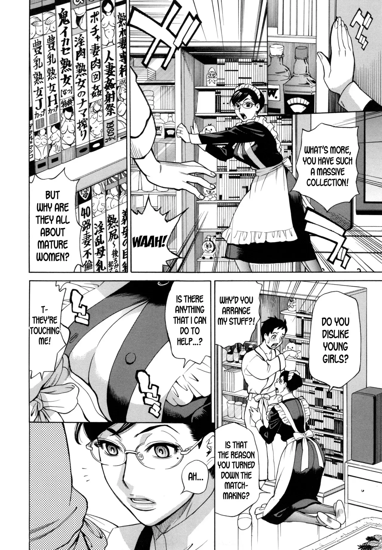 [Makibe Kataru] Jukujo Maid-san no Gohoushi H (Inetsu no Oyako) [English] [desudesu] - Page 6