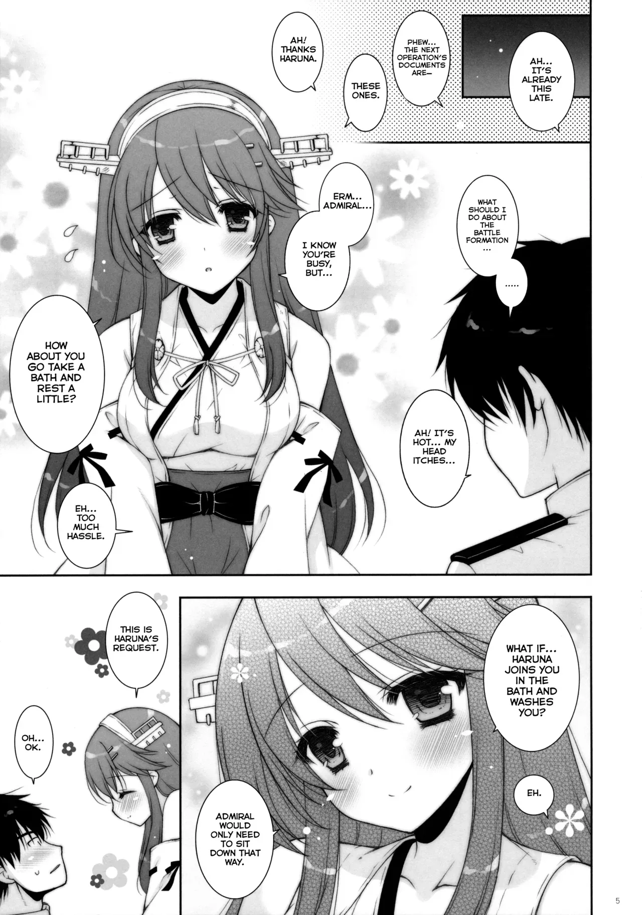 (C90) [Shigunyan (Shigunyan)] Ware, Haruna to Ofuro ni Totsunyuu su!!  | Plunging into the Bath with Haruna (Kantai Collection -KanColle-) [English] =NSS= - Page 4
