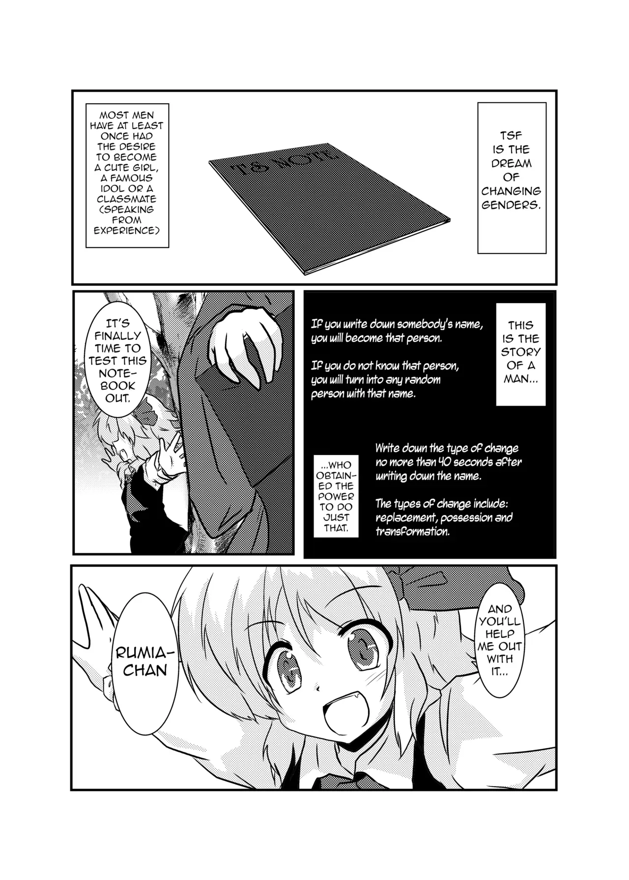 [Ameshoo (Mikaduki Neko)] Touhou TS Monogatari | Touhou TS Stories ~Rumia's Chapter~ (Touhou Project) [English] [GB_TRS] - Page 4