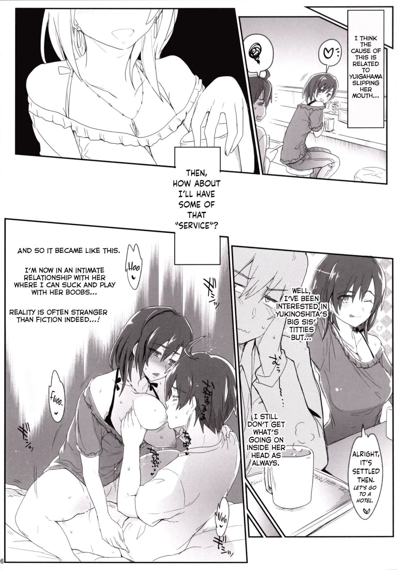 [RIBI Dou (Higata Akatsuki)] Houshi-bu no Seiteki na Katsudou no Seika. - Sexual activity of the volunteer club (Yahari Ore no Seishun Love Come wa Machigatteiru.) [English] [obsoletezero] [Digital] - Page 5
