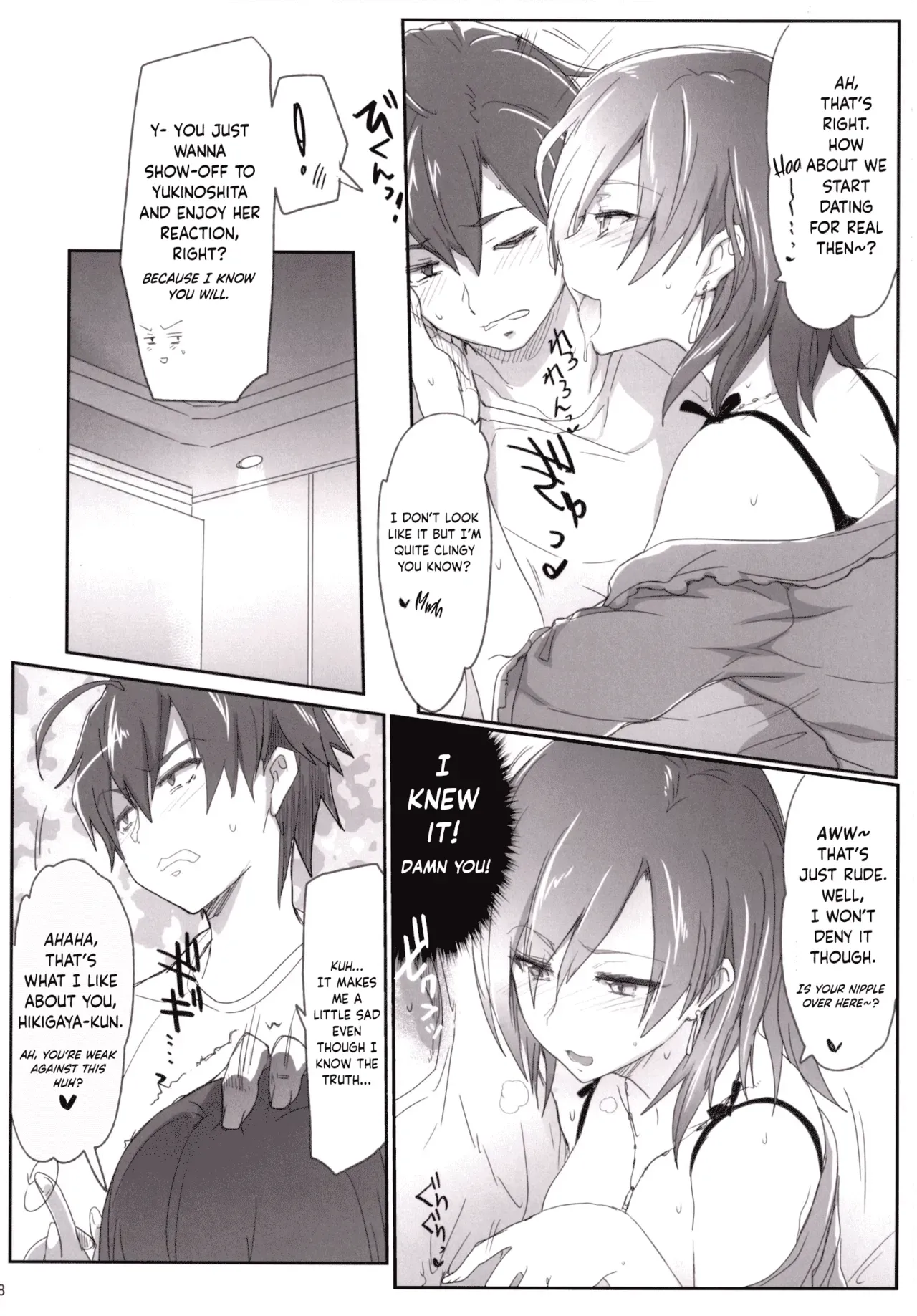 [RIBI Dou (Higata Akatsuki)] Houshi-bu no Seiteki na Katsudou no Seika. - Sexual activity of the volunteer club (Yahari Ore no Seishun Love Come wa Machigatteiru.) [English] [obsoletezero] [Digital] - Page 7