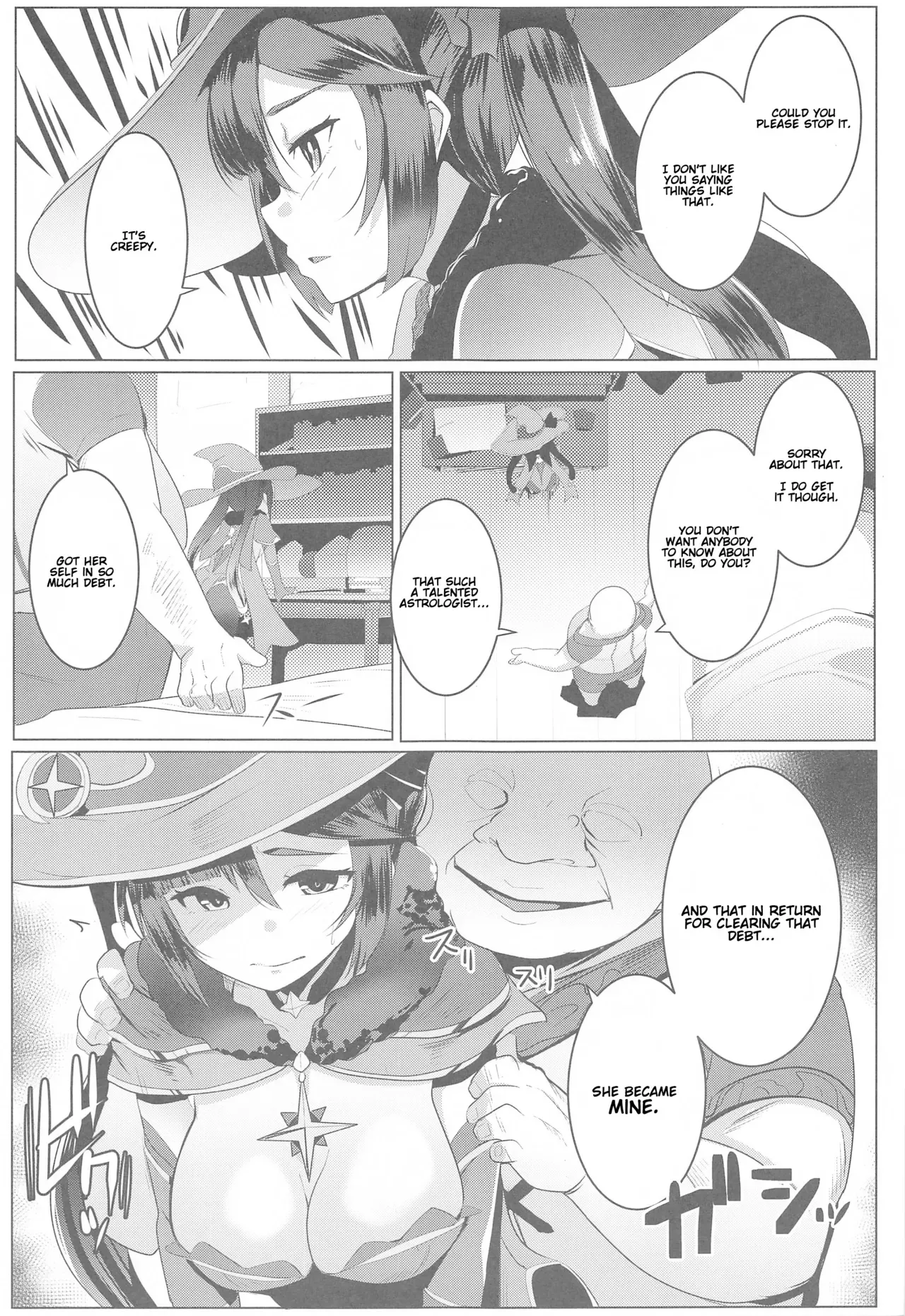(AC2) [Hitsuji Kikaku (Muneshiro)] MONA-OCHI | Mona's Fall (Genshin Impact) [English] [Gondis] - Page 6