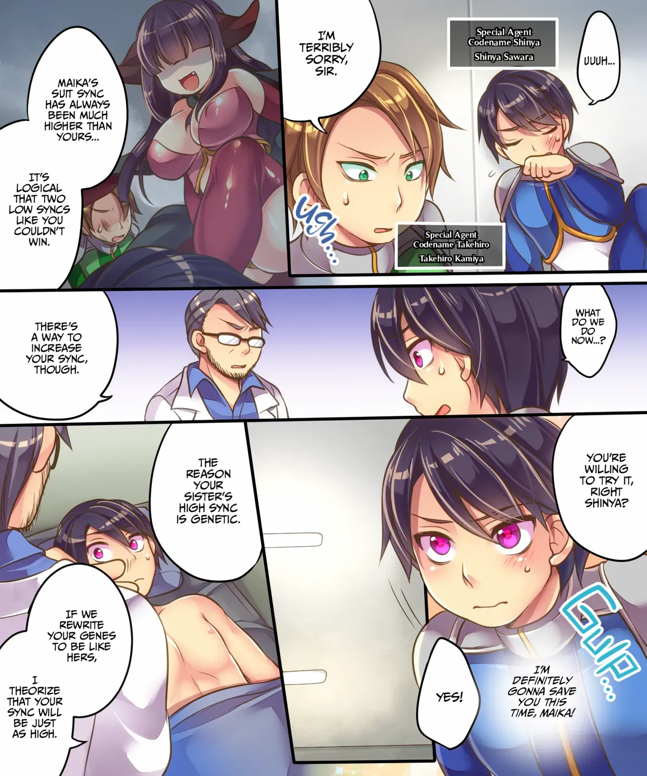 [Ue ni Aru Mikan] My Sister's Been Corrupted by Evil! The Only Way to Save Her Was to Turn Me into a Female Superhero That Looks Just like Her! [English] {2d-market.com} [Decensored] - Page 8