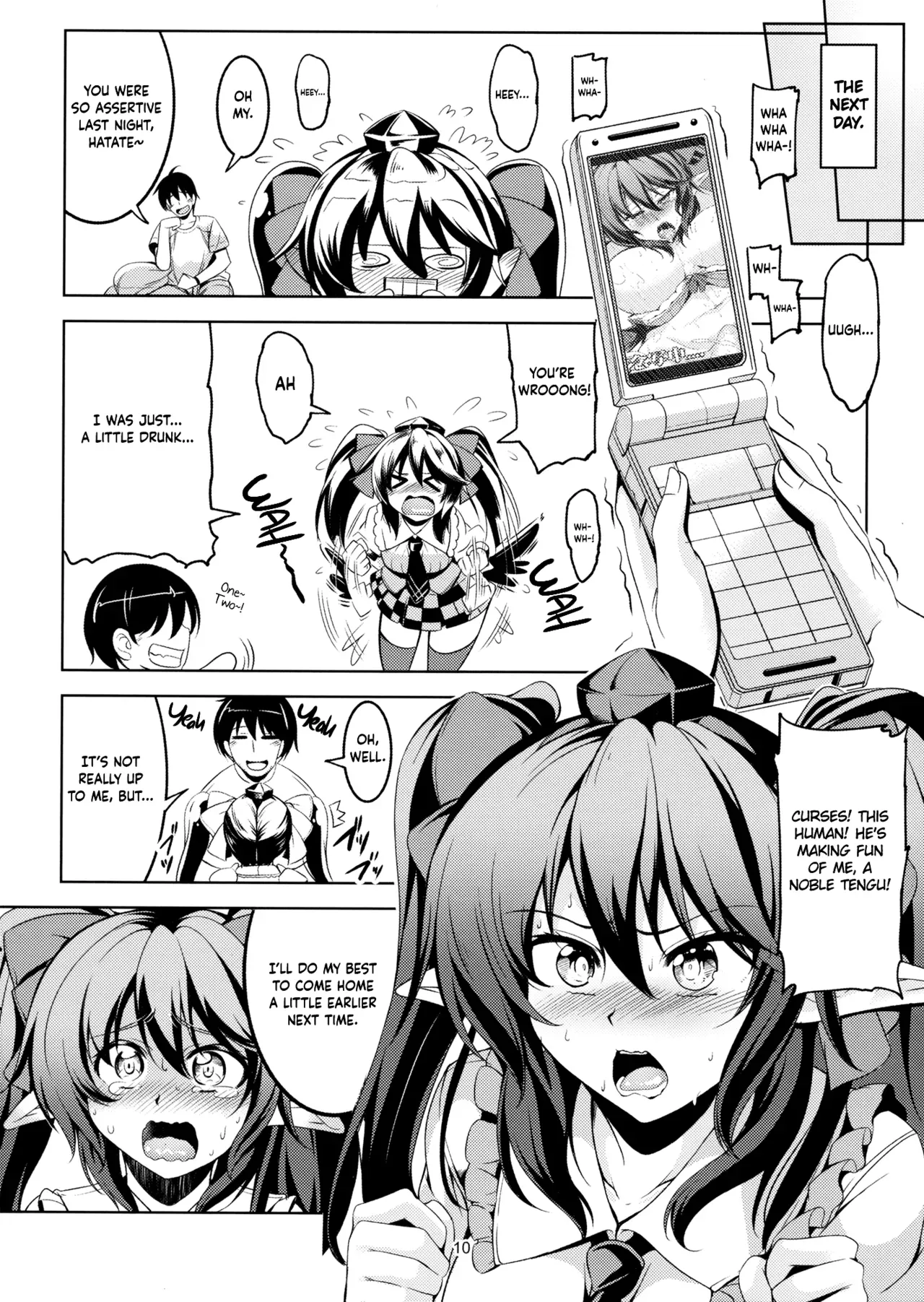 (Reitaisai 13) [WindArTeam (WindArt)] Wagaya no Otengu-sama -Nichijou Hen- | My Live-In Tengu -Everyday Life- (Touhou Project) [English] [cutegyaruTL] - Page 10