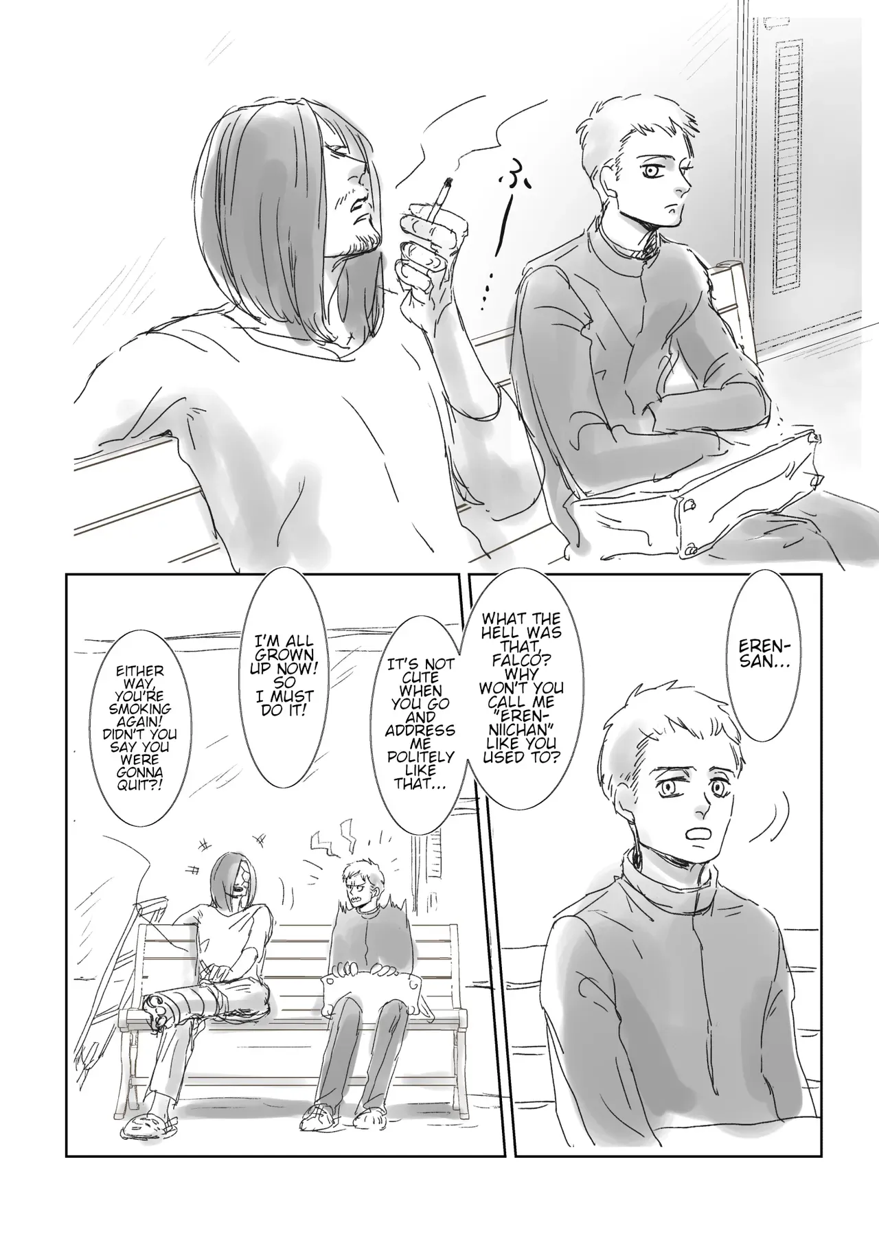 [CHO-RYU (siomi)] Boys, in the Blue-Moon Shadows (Shingeki no Kyojin) [English] [Digital] - Page 4