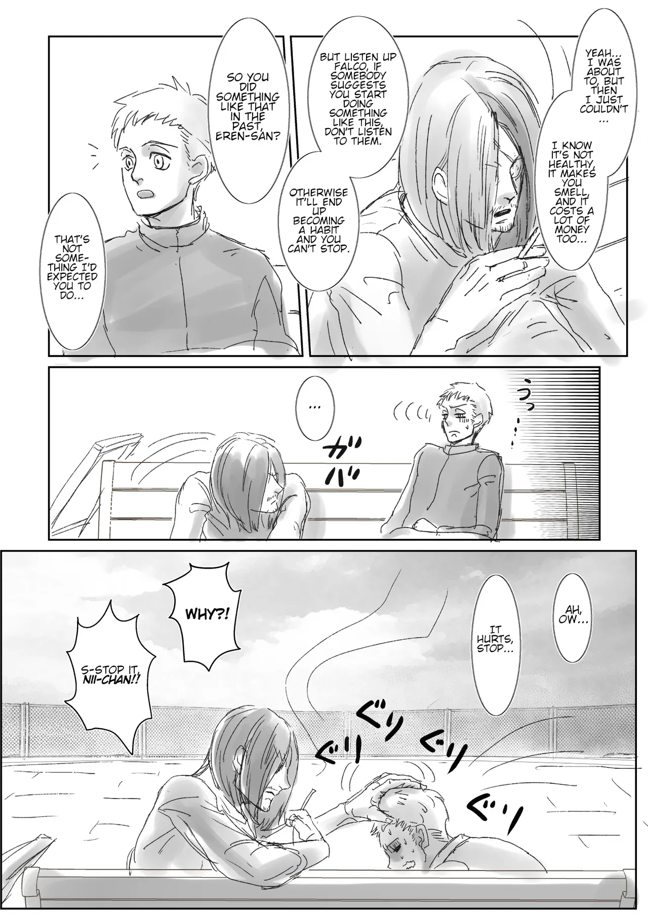 [CHO-RYU (siomi)] Boys, in the Blue-Moon Shadows (Shingeki no Kyojin) [English] [Digital] - Page 5