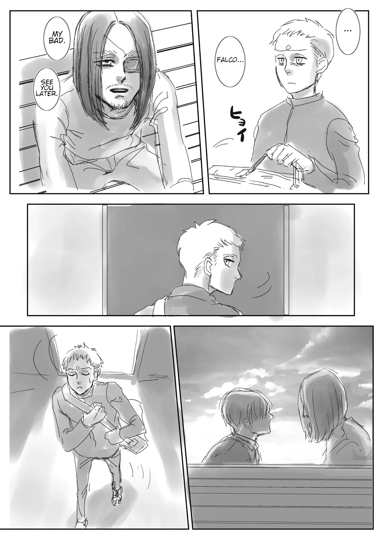 [CHO-RYU (siomi)] Boys, in the Blue-Moon Shadows (Shingeki no Kyojin) [English] [Digital] - Page 7