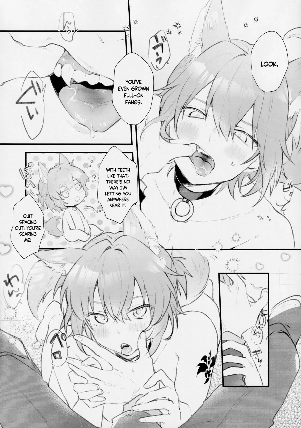 [Ah! (Tobi)] Aiken Chuui | Doggy Boy Alert! (Mahoutsukai no Yakusoku) [English] [Tree_Tape] - Page 4