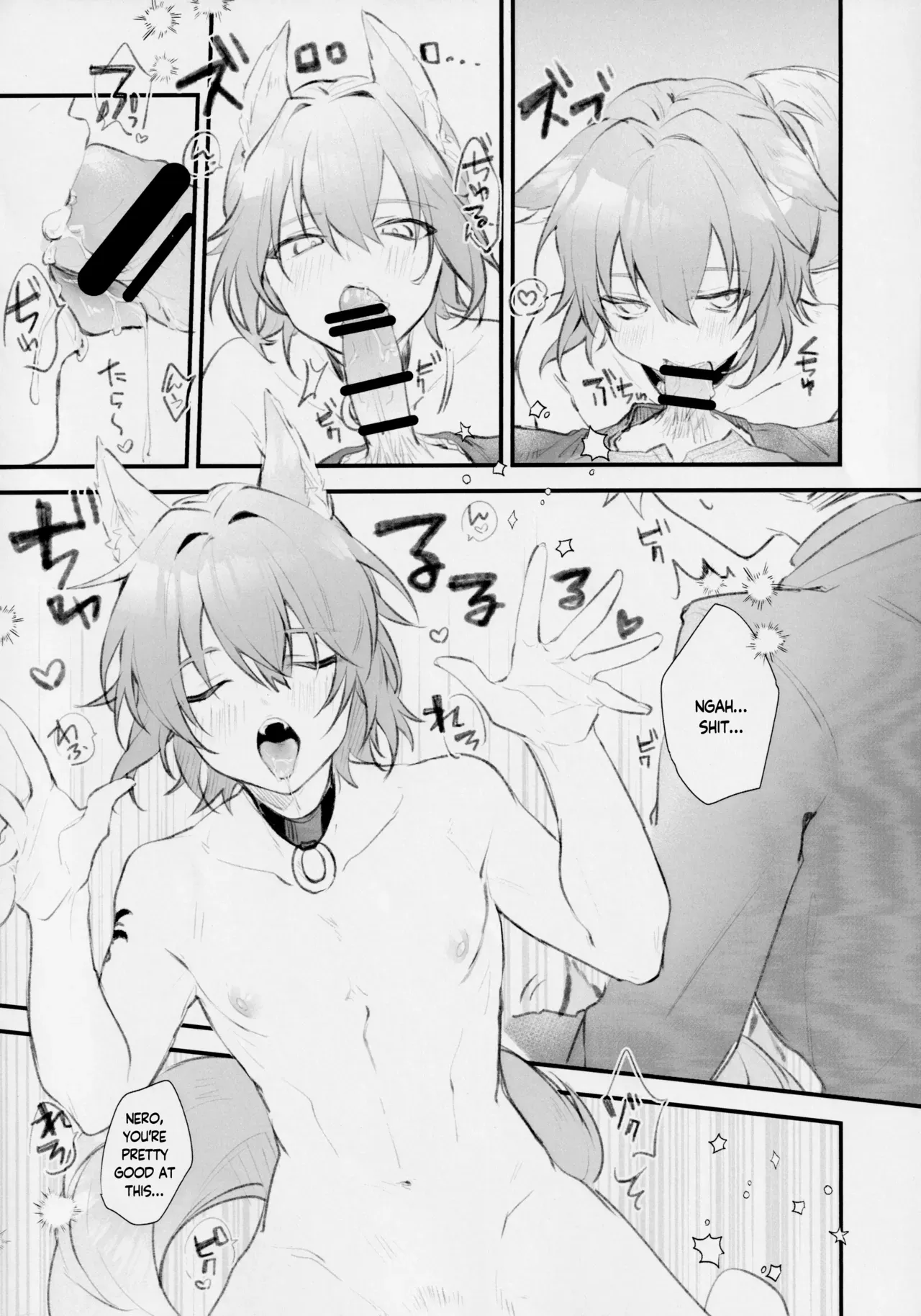 [Ah! (Tobi)] Aiken Chuui | Doggy Boy Alert! (Mahoutsukai no Yakusoku) [English] [Tree_Tape] - Page 7