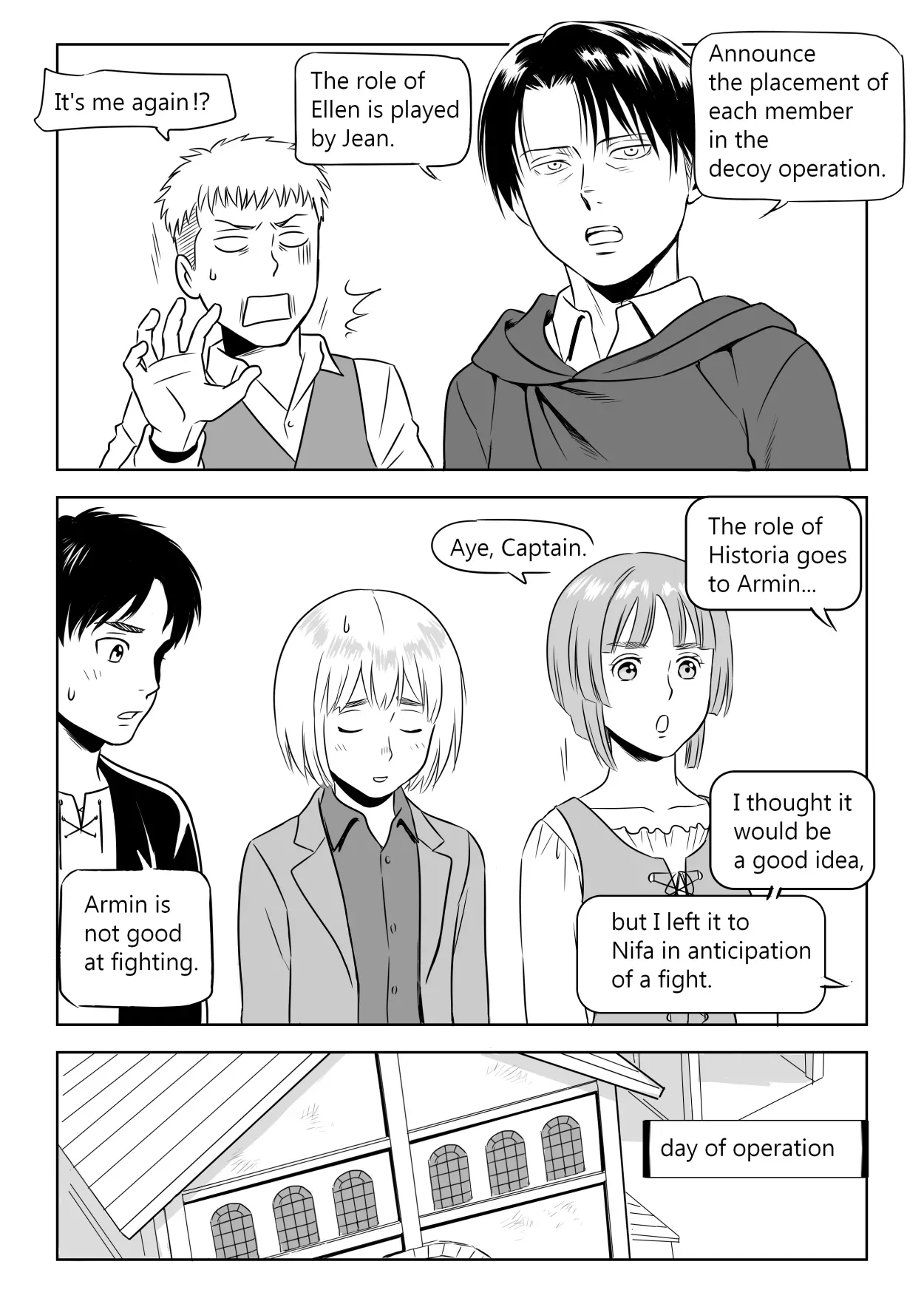 [Yamakuwa Amago] 13-kan no Otori Sakusen | Decoy Operation (Shingeki no Kyojin) [English] - Page 2