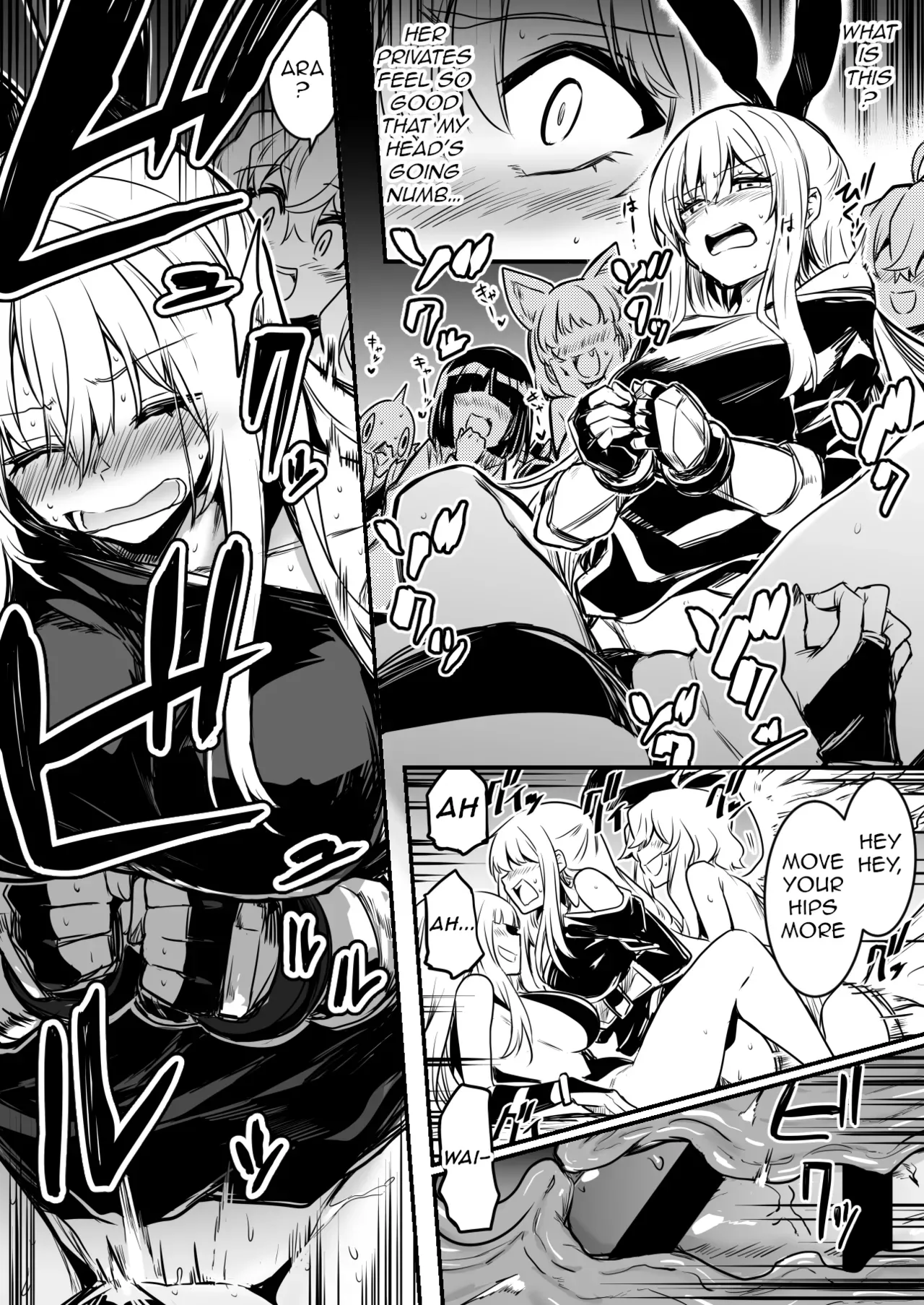 [Lefthand] The Bewildered Adventurer-chan is Caught and Reverse-Raped as the Penis She Grew Gets Aroused by the Female Demons [English] [q91] - Page 4