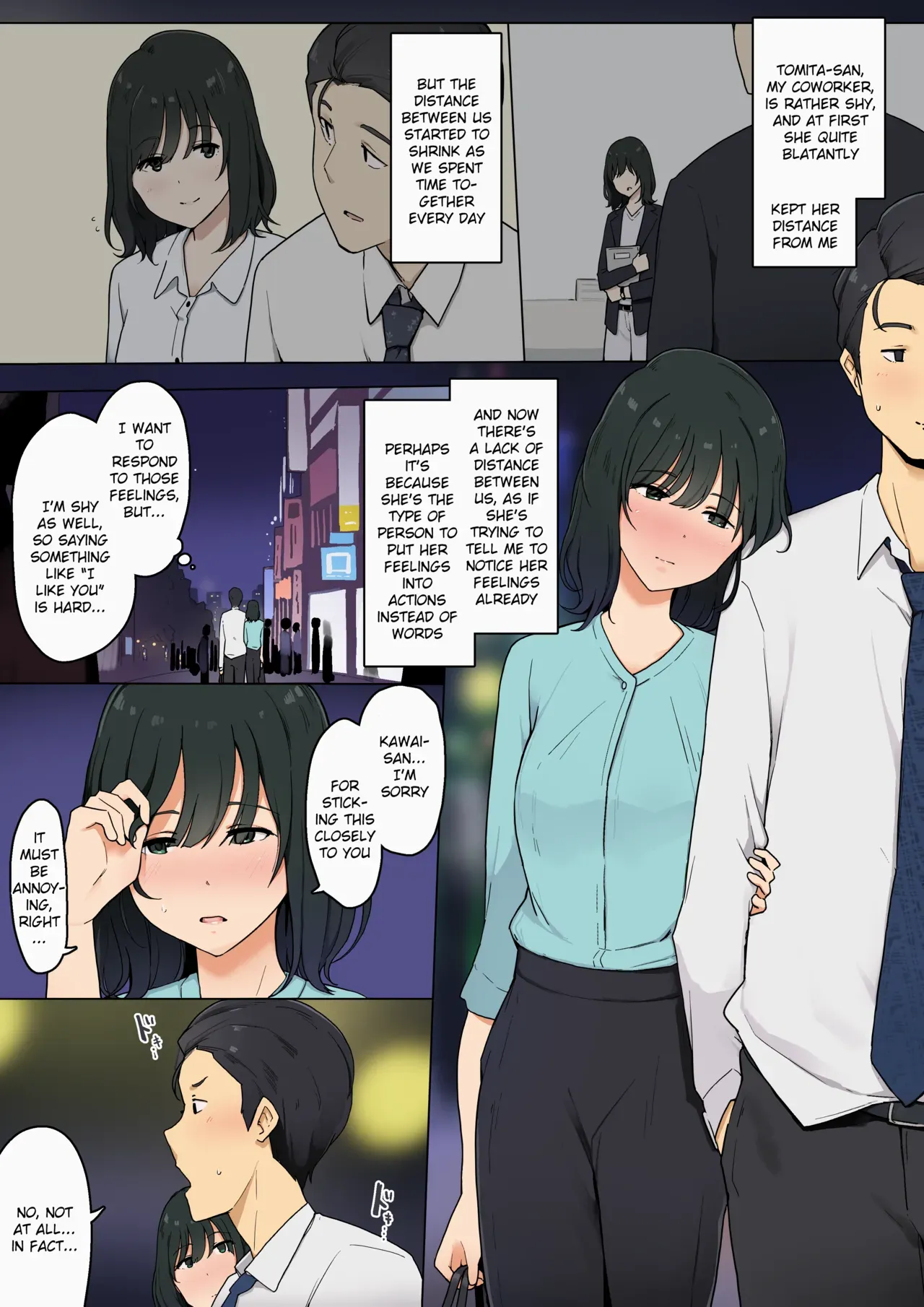 [Wakamatsu] Hitomishiri Douryou Joshi to Mitchaku Sex suru Ohanashi [English] [SatorinTL] - Page 4