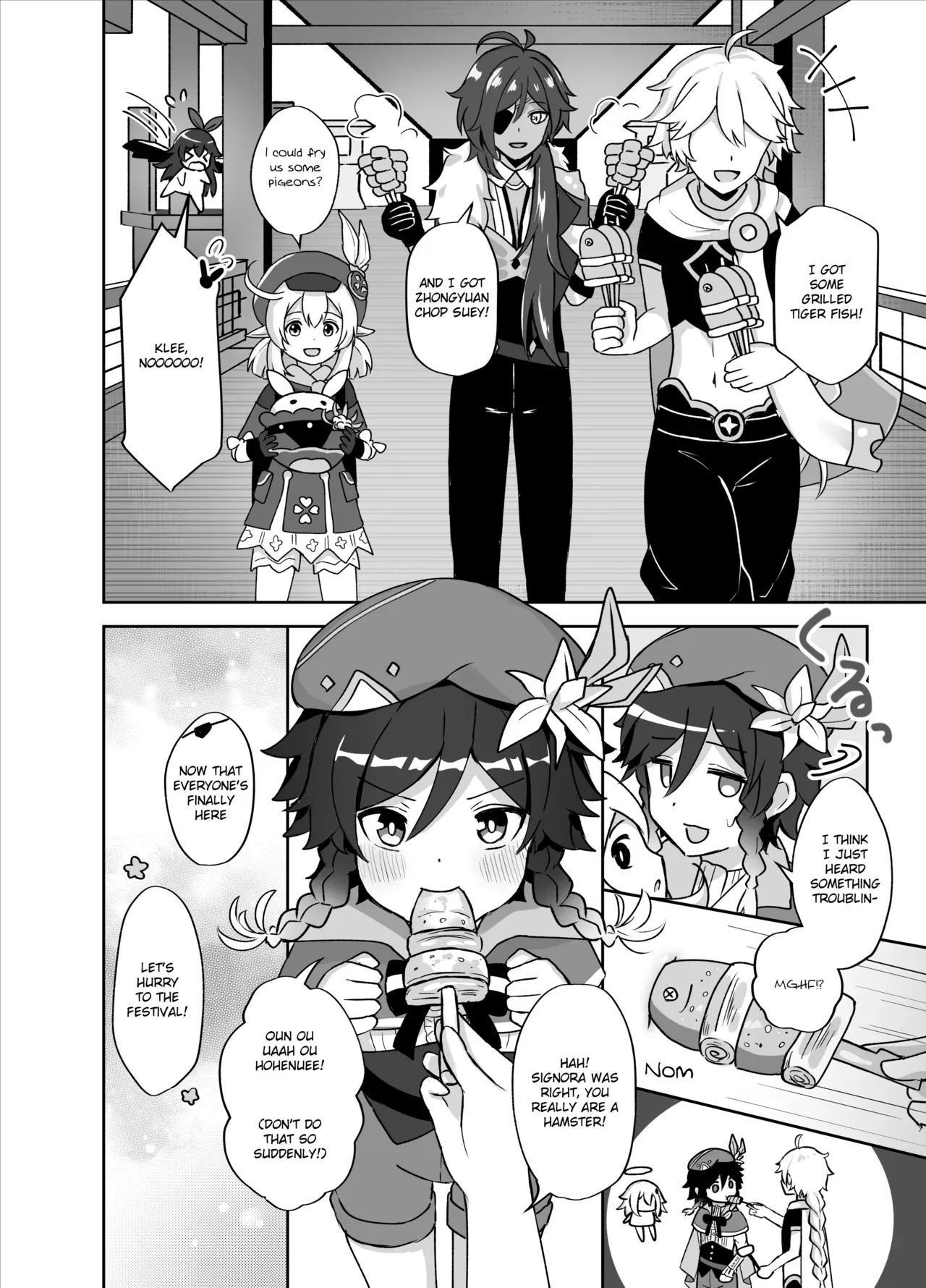 [Takama] Tomoru Umi ni Kaze wa Fuku | Wind-Swept Lanterns At Sea (Genshin Impact) [English] - Page 3