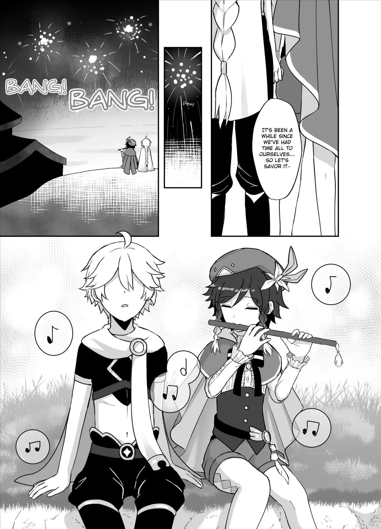 [Takama] Tomoru Umi ni Kaze wa Fuku | Wind-Swept Lanterns At Sea (Genshin Impact) [English] - Page 8