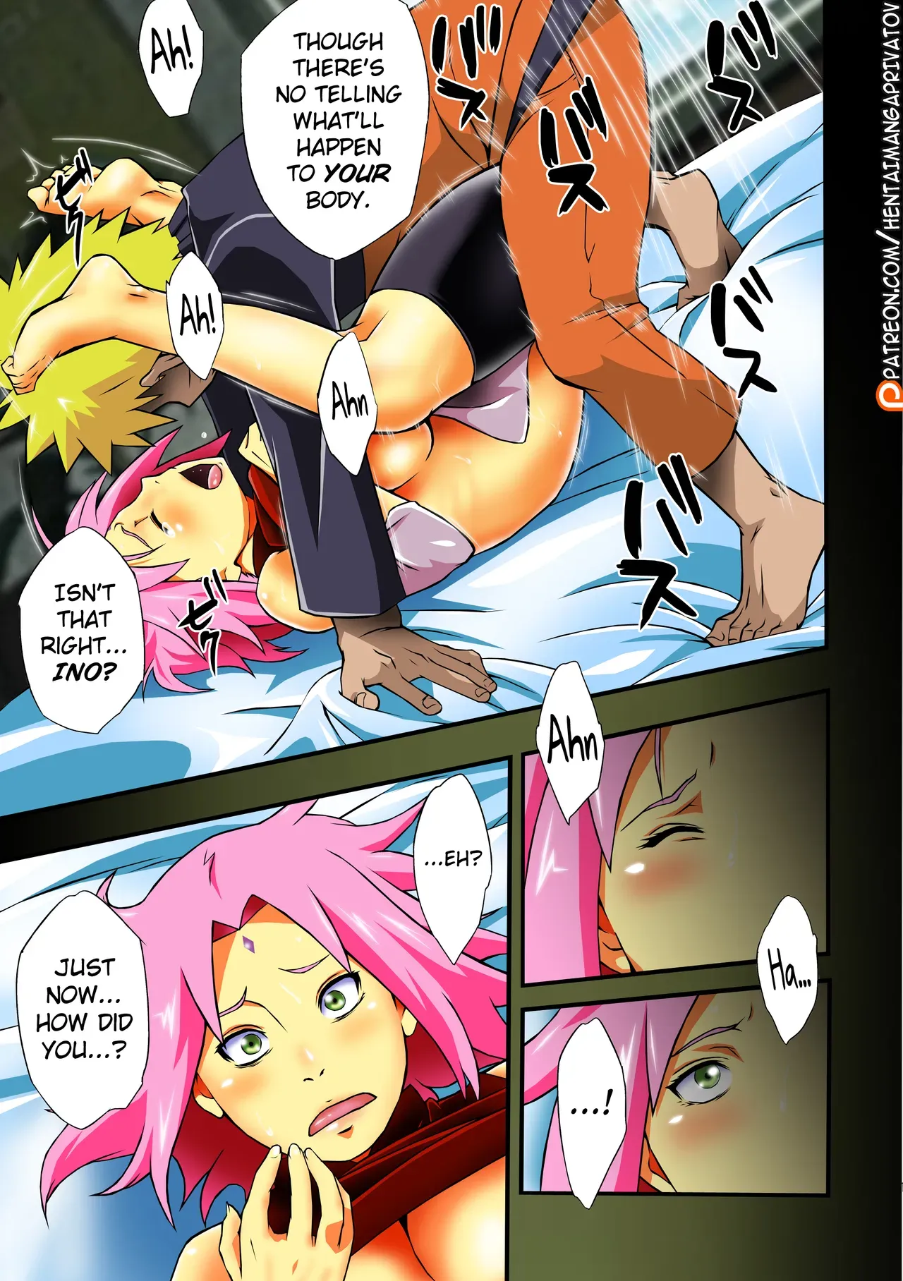(C92) [Karakishi Youhei-dan Shinga (Sahara Wataru)] Botan to Sakura (Naruto) [English] [Privatov] [Colorized] [Decensored] - Page 10