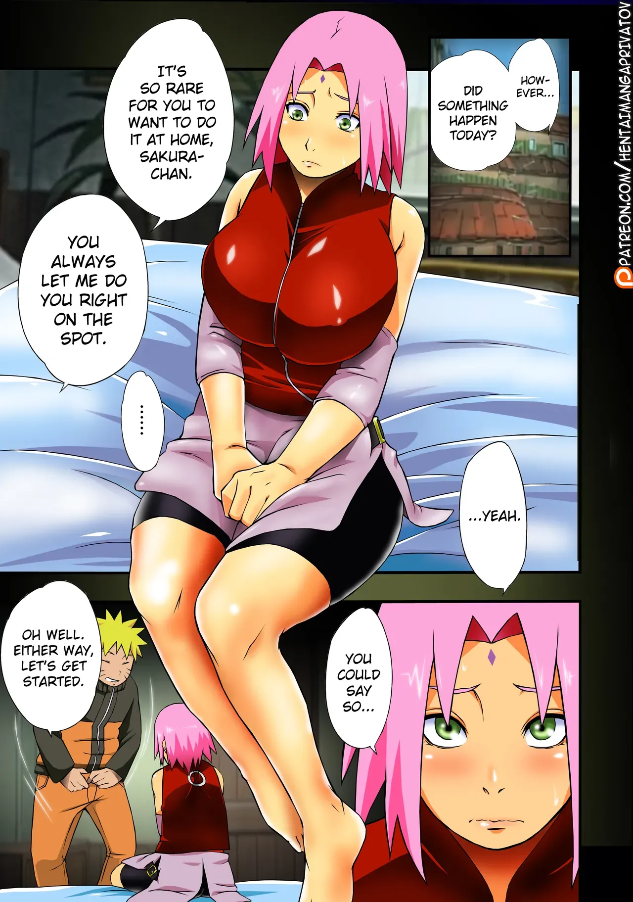 (C92) [Karakishi Youhei-dan Shinga (Sahara Wataru)] Botan to Sakura (Naruto) [English] [Privatov] [Colorized] [Decensored] - Page 4