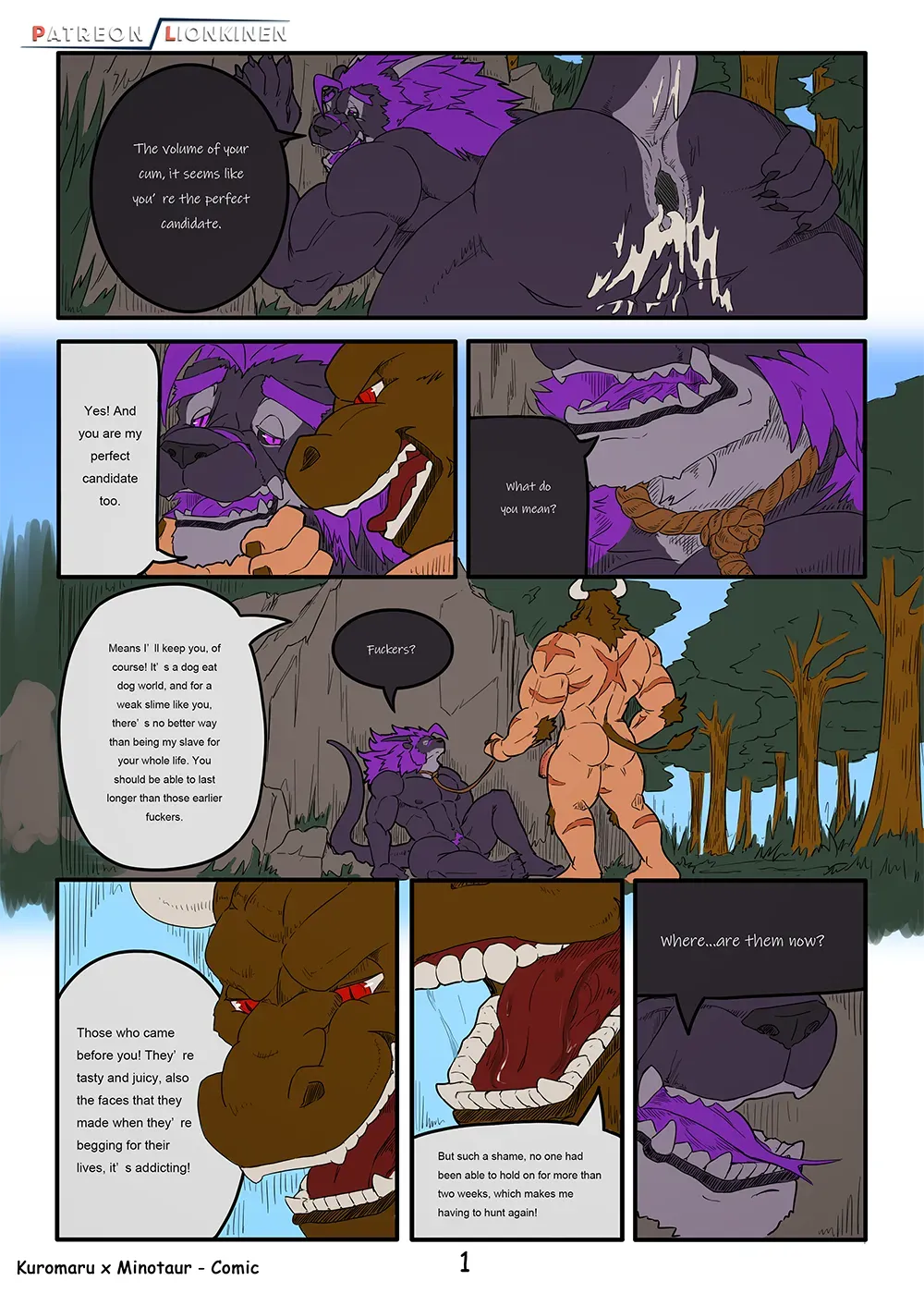 [LionkinEn] Mino x Kuromaru - Page 1